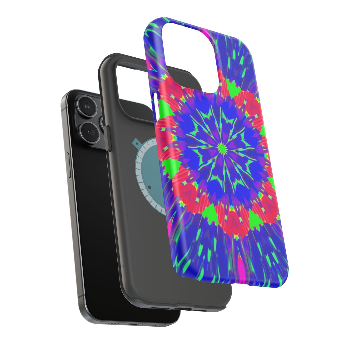 Neon Phone Case - Trippy iPhone Case, Rave Gift Idea, Aesthetic Y2K Accessory