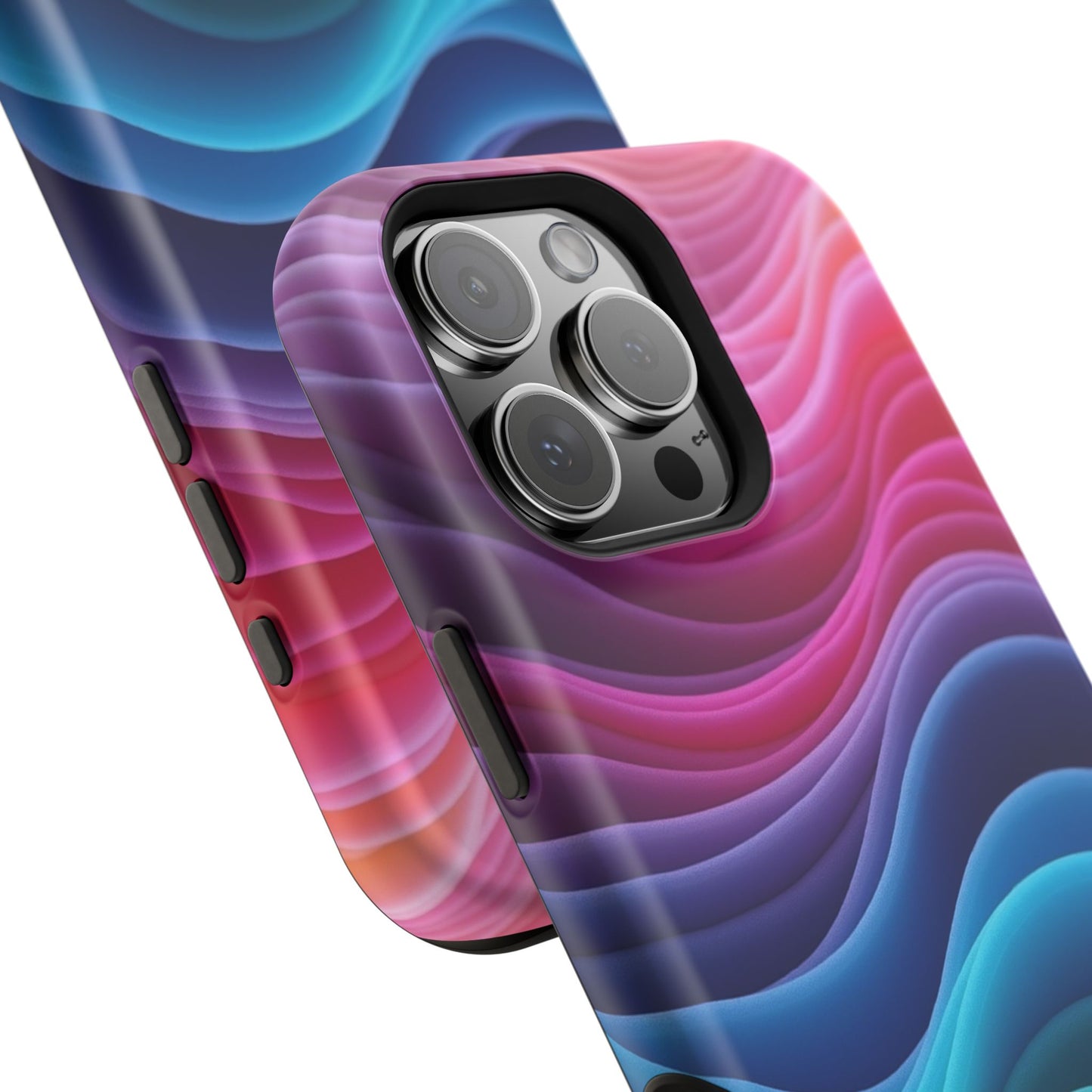 Colorful Wave Phone Case - Aesthetic iPhone Case | Rainbow Ripple Design | Trendy Gifts for Her | Unique Art Print