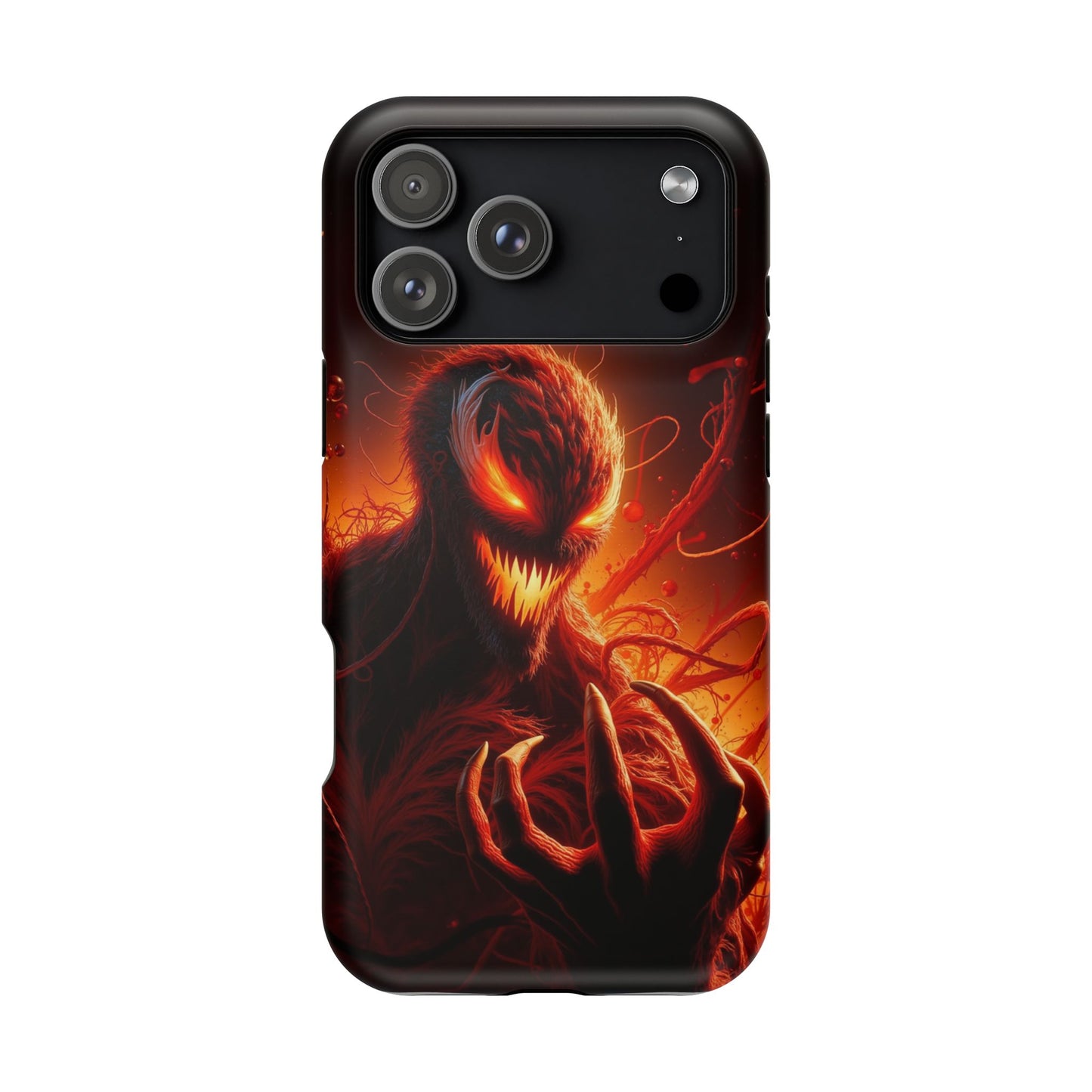 Fiery Alien Phone Case - Aesthetic iPhone Case | Sci-Fi Art Design | Gifts for Him | Unique Phone Accessories