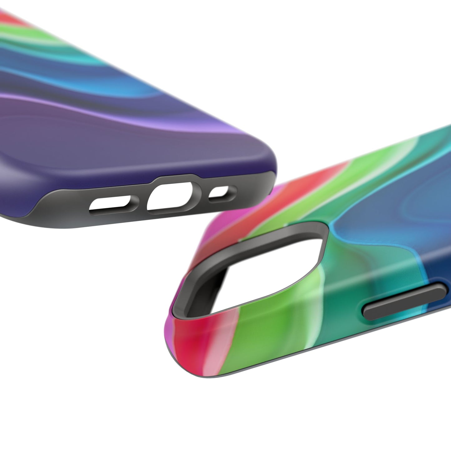 Rainbow Wave Phone Case - Aesthetic Ocean Design | iPhone 14-17 Cases | Nature Gifts for Her, Colorful Trendy Accessory