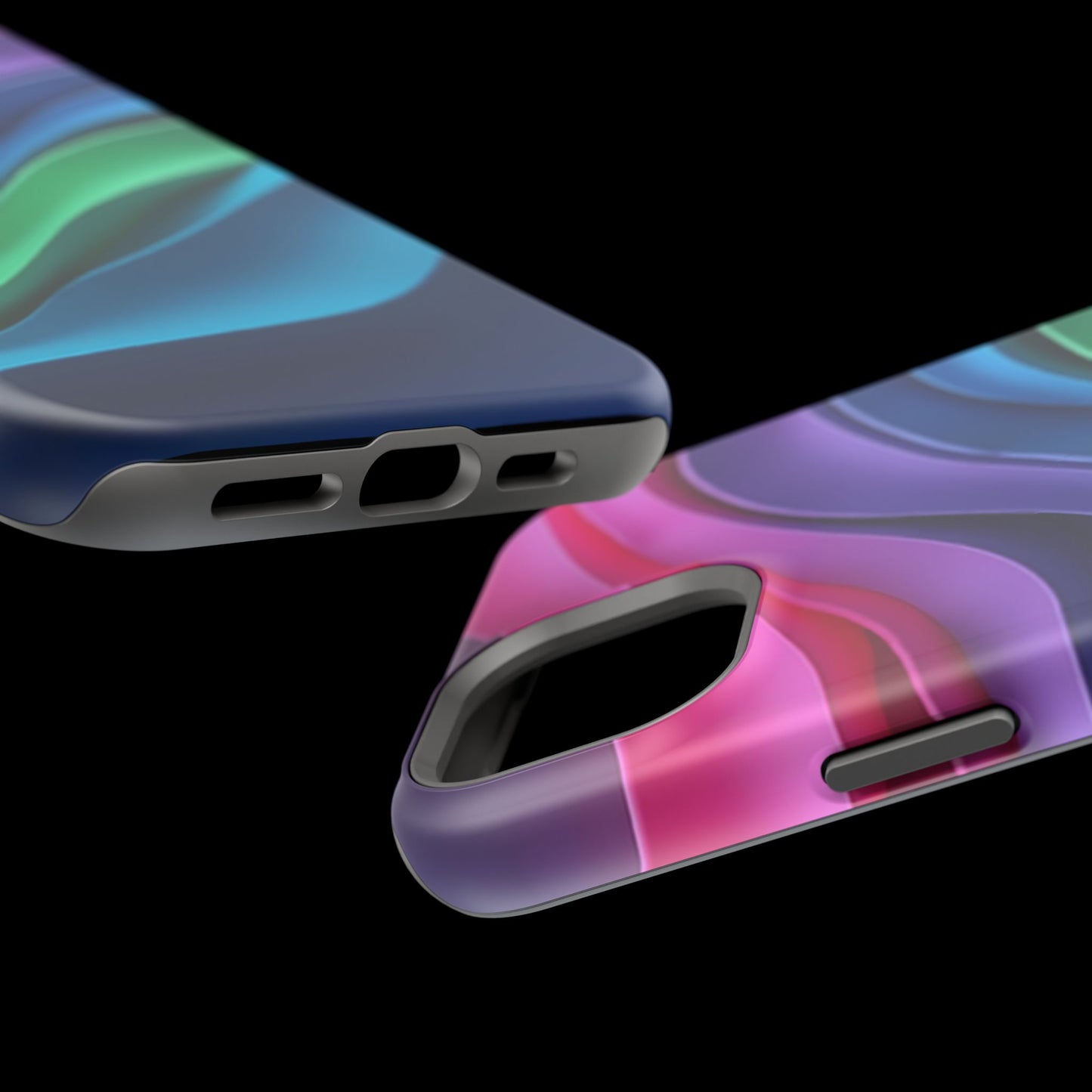 Rainbow Wave Phone Case - Colorful Abstract Design | Aesthetic iPhone Case | Trendy Gifts for Her | Vivid Gradient Art