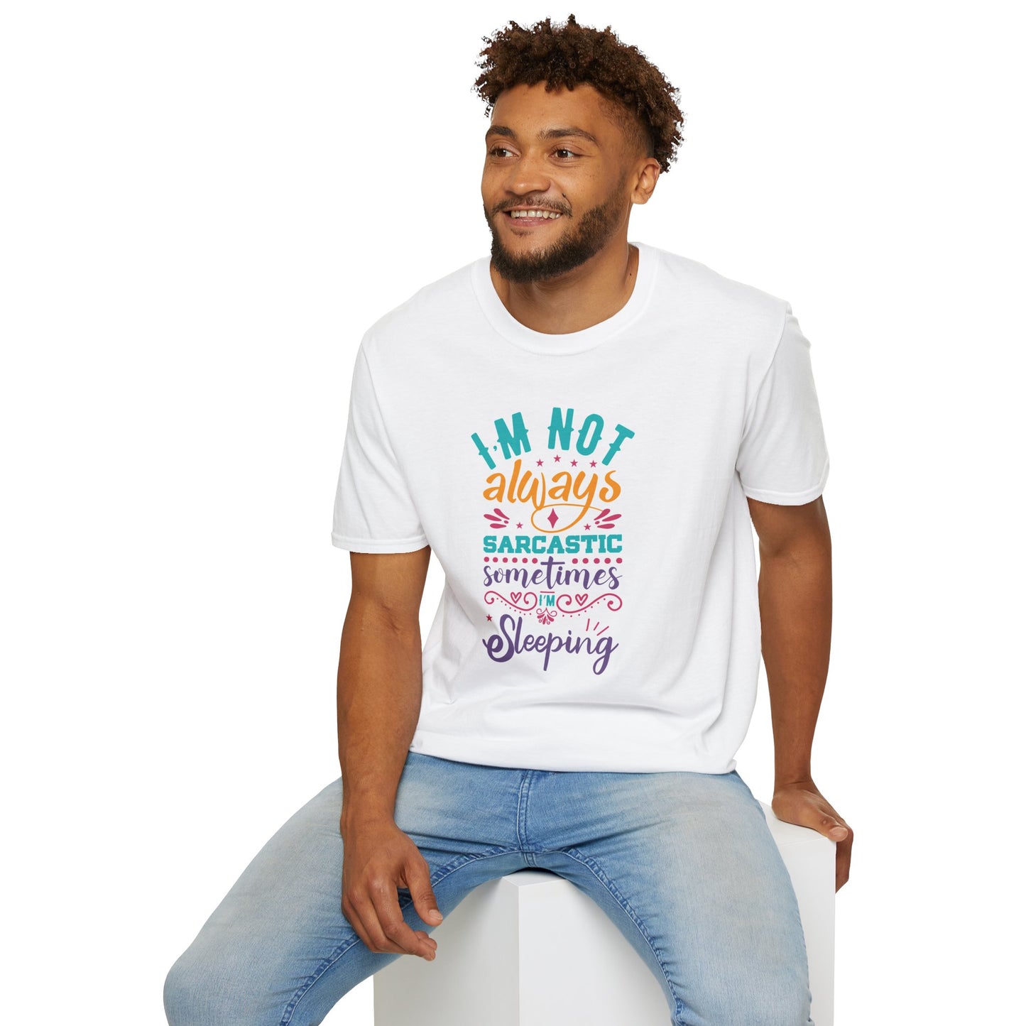 Funny Sarcastic Shirt - Sleepy Tee, Witty Graphic T-Shirt, Gift for Sarcastic People, Black Aesthetic Clothing