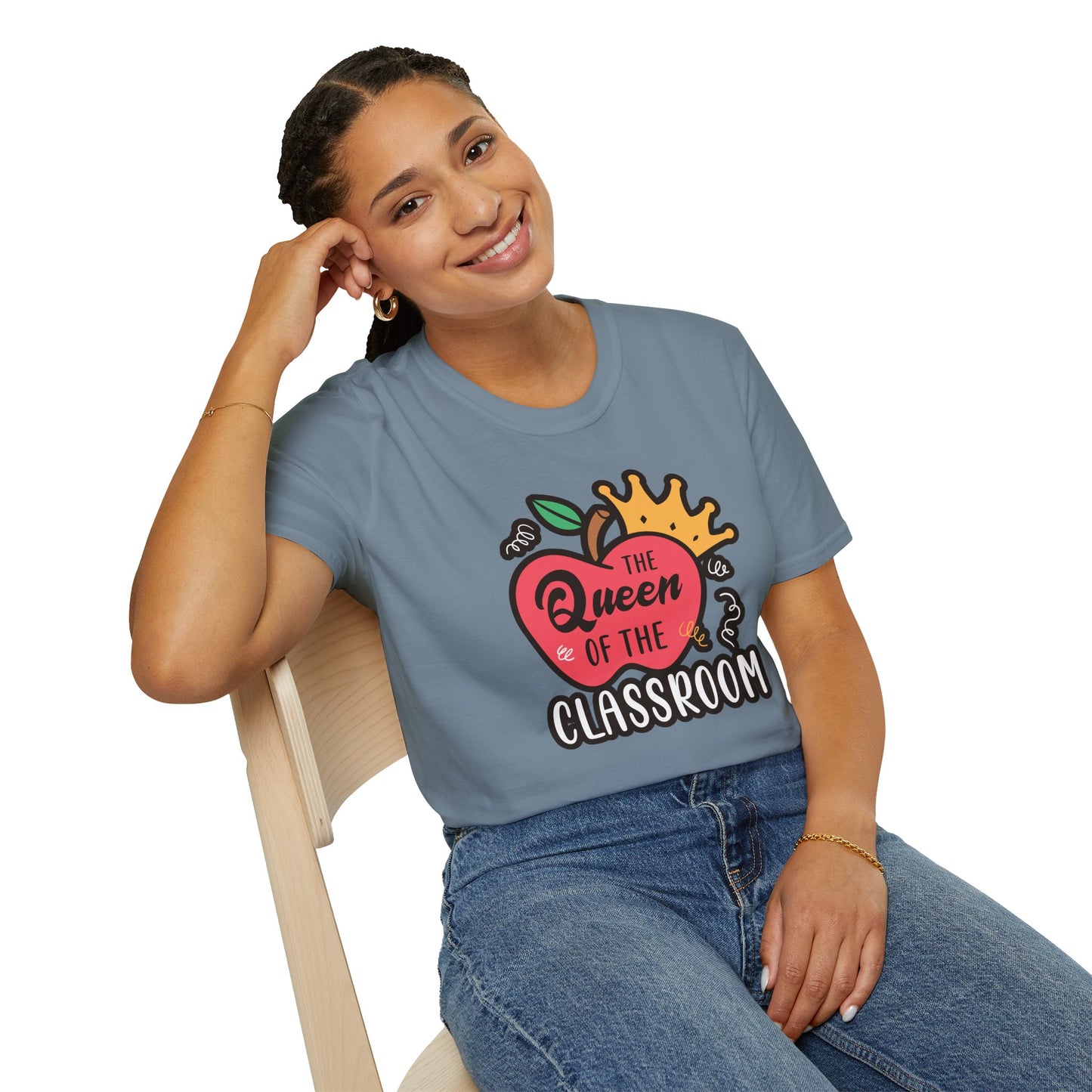 Teacher Shirt - Queen of the Classroom Tee, Gift for Teachers, Appreciation Gift, Cute Educator Graphic Top, Back to School Outfit