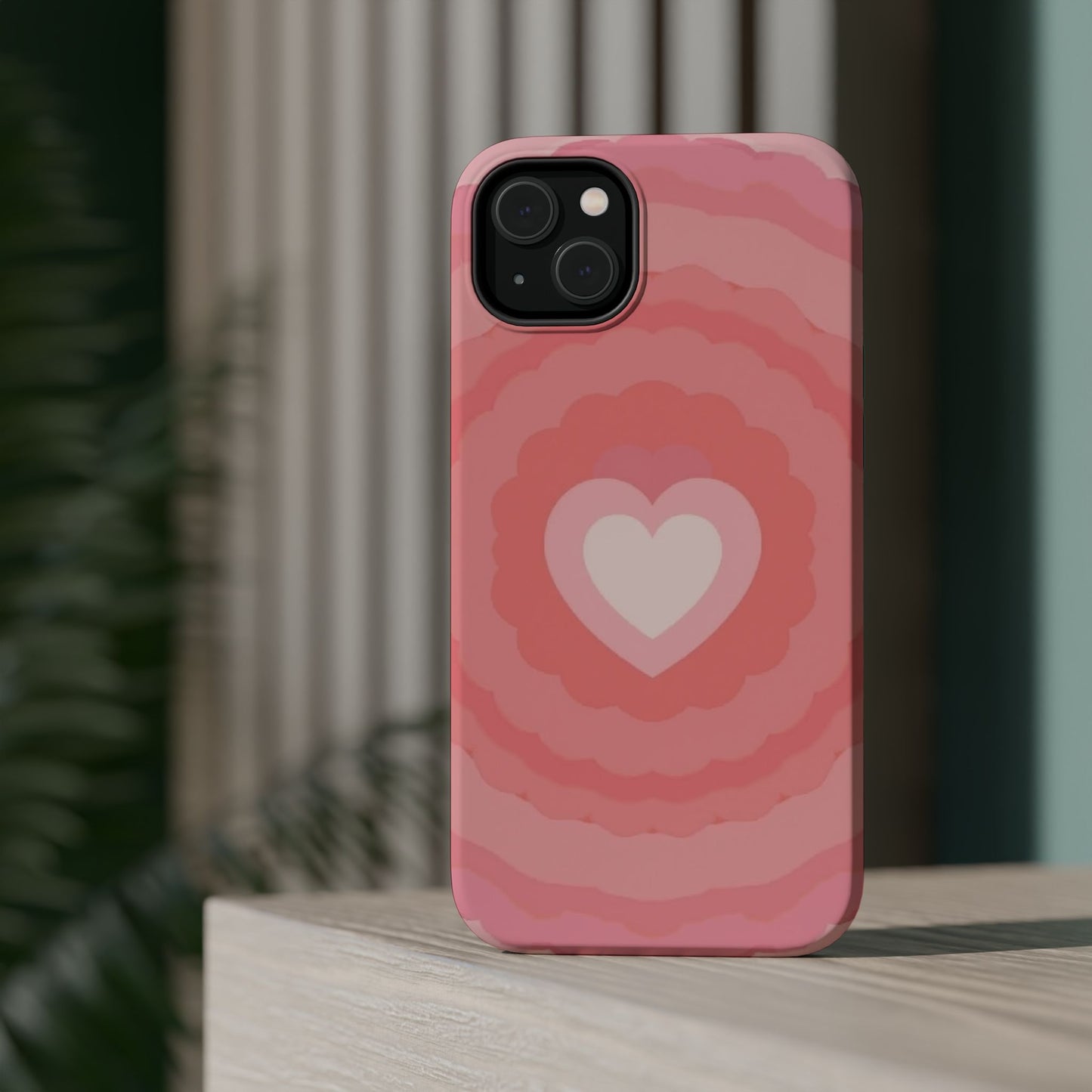 Heart Ripple iPhone Case - Cute Pink Aesthetic - Kawaii Gift for Her