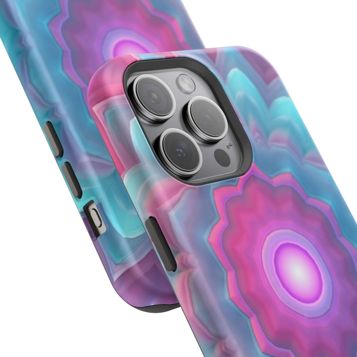Cosmic Bloom iPhone Case - Galaxy Floral Design, Aesthetic Gift Idea