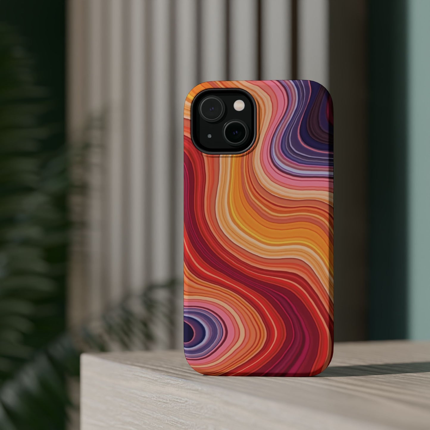 Lava Flow iPhone Case - Abstract Swirl Design, Trendy Aesthetic Gift Idea
