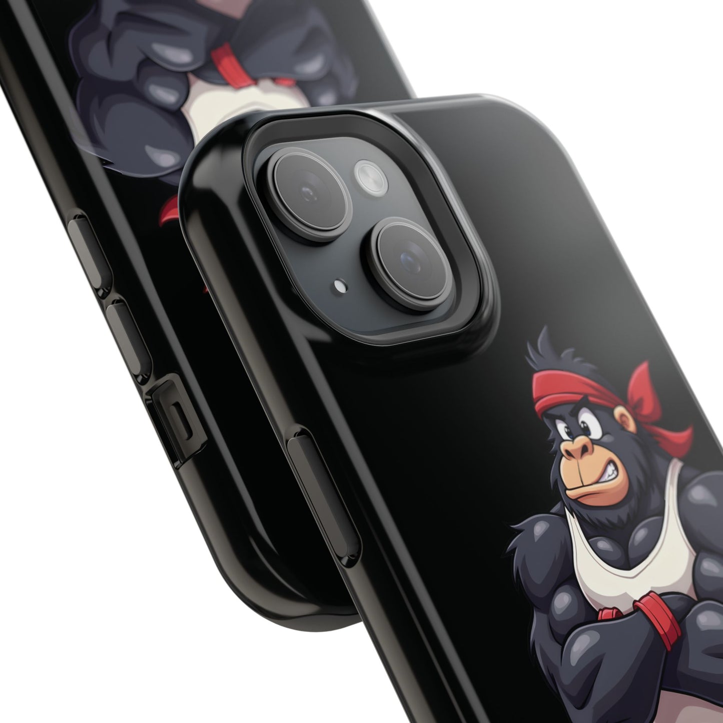Red Band Gym Gorilla Phone Case β Fierce Style Meets Tough Protection