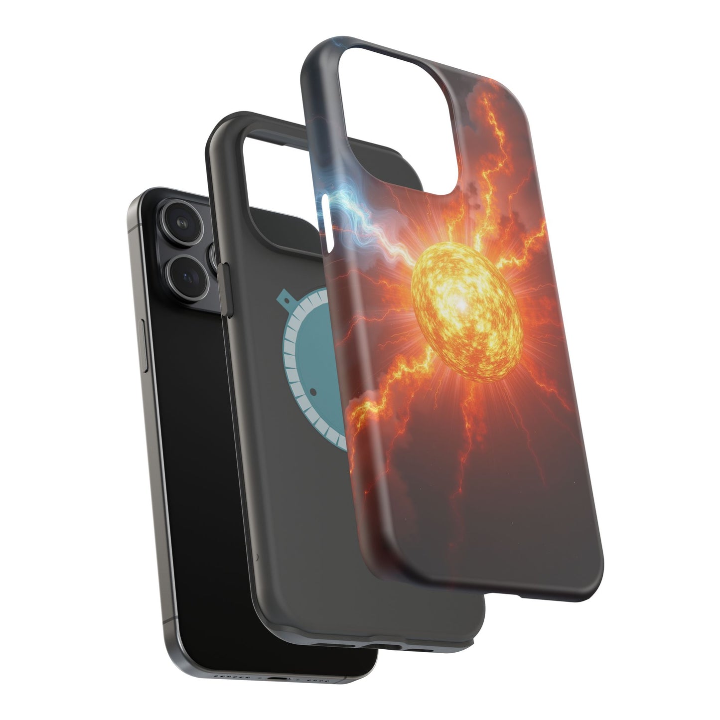 Solar Flare iPhone Case - Fiery Sunburst Space Design - Astronomy Gift Idea