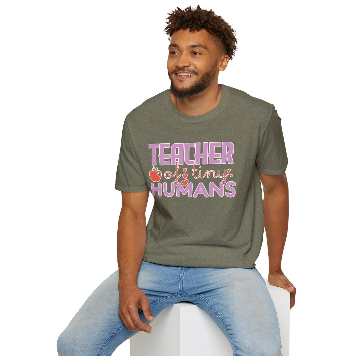 Teacher Appreciation Gift - “Teacher of Tiny Humans” Cute Tee, Preschool Teacher Shirt, Kindergarten Educator Gift