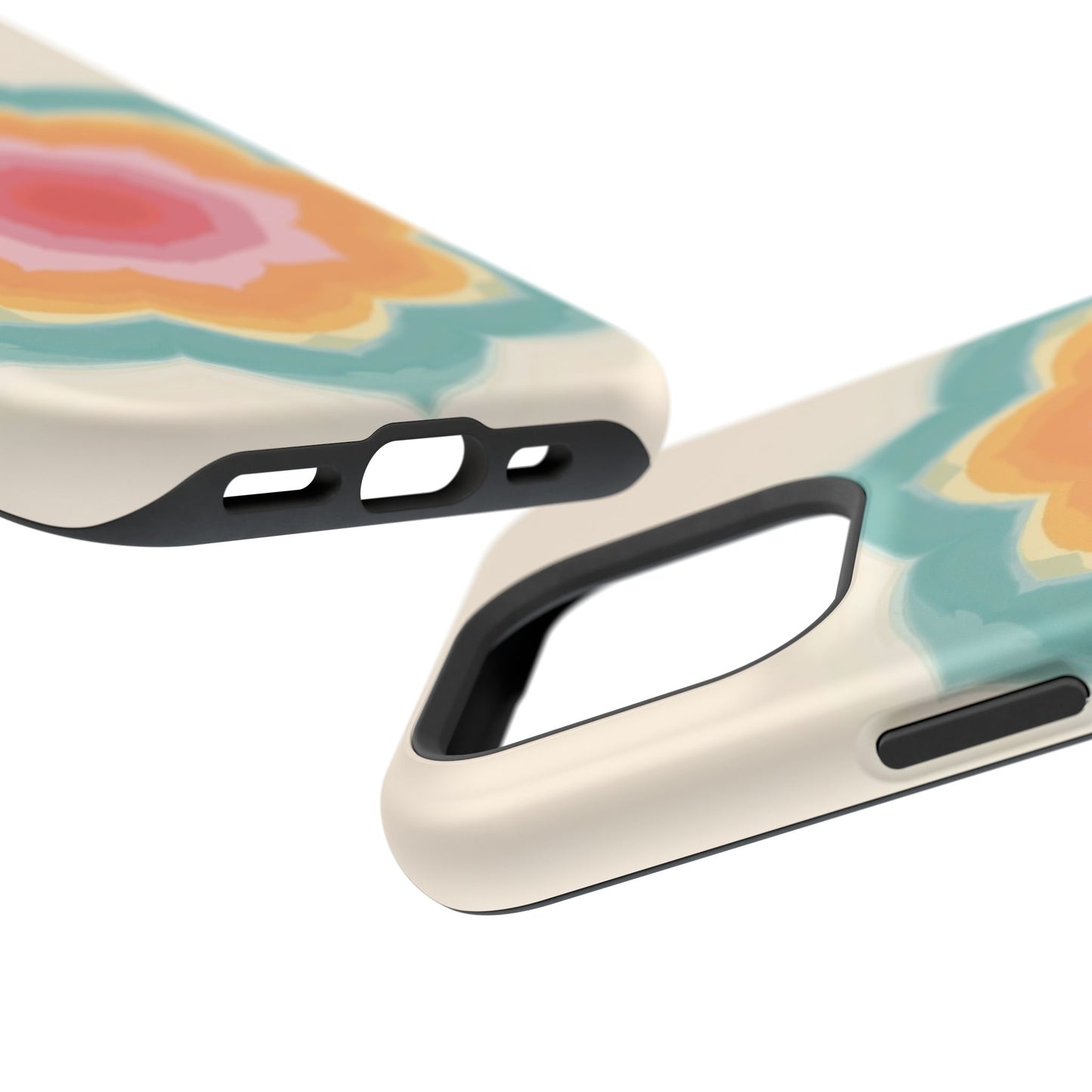 Floral Bloom iPhone Case - Retro Flower Power Design, Aesthetic Gift Idea