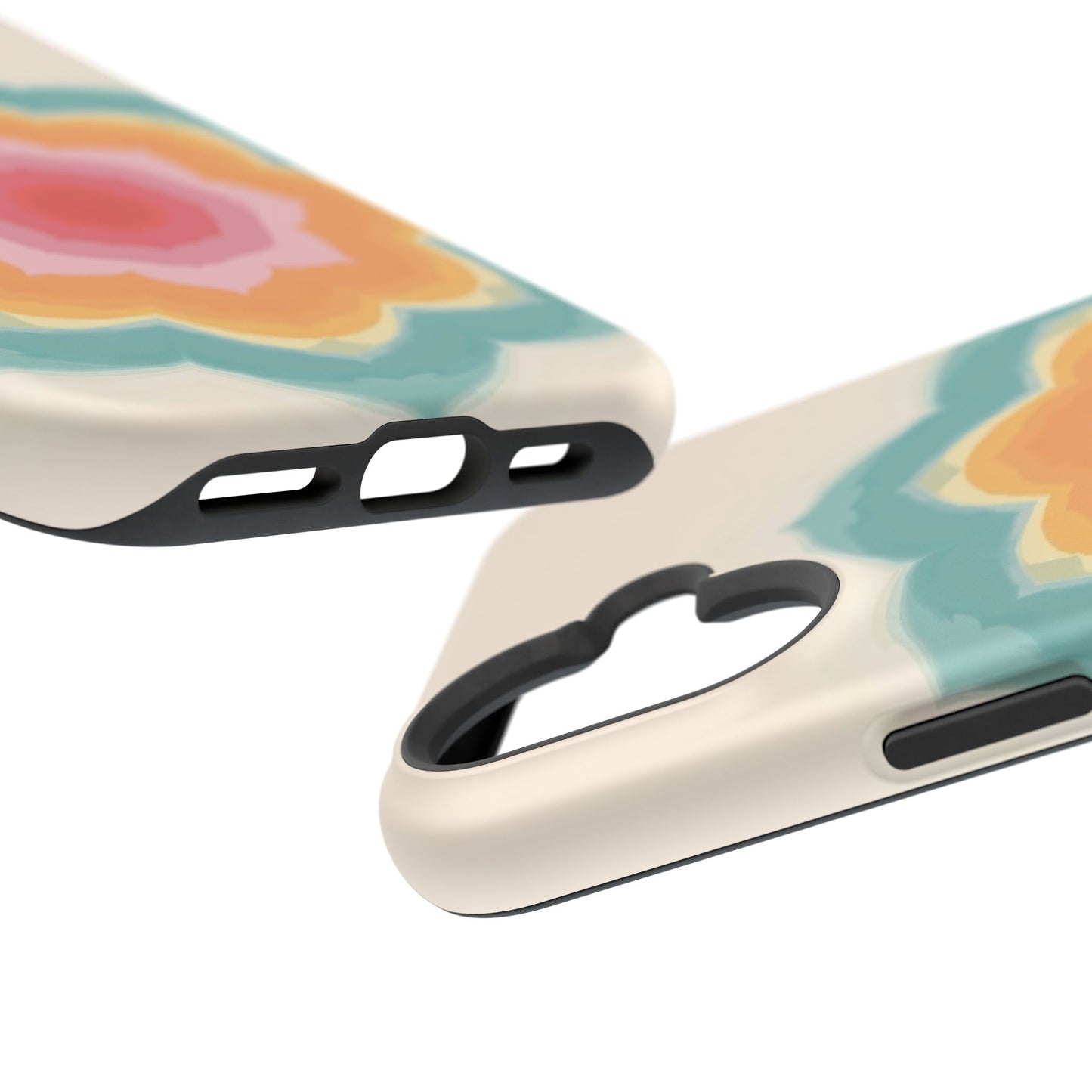 Floral Bloom iPhone Case - Retro Flower Power Design, Aesthetic Gift Idea