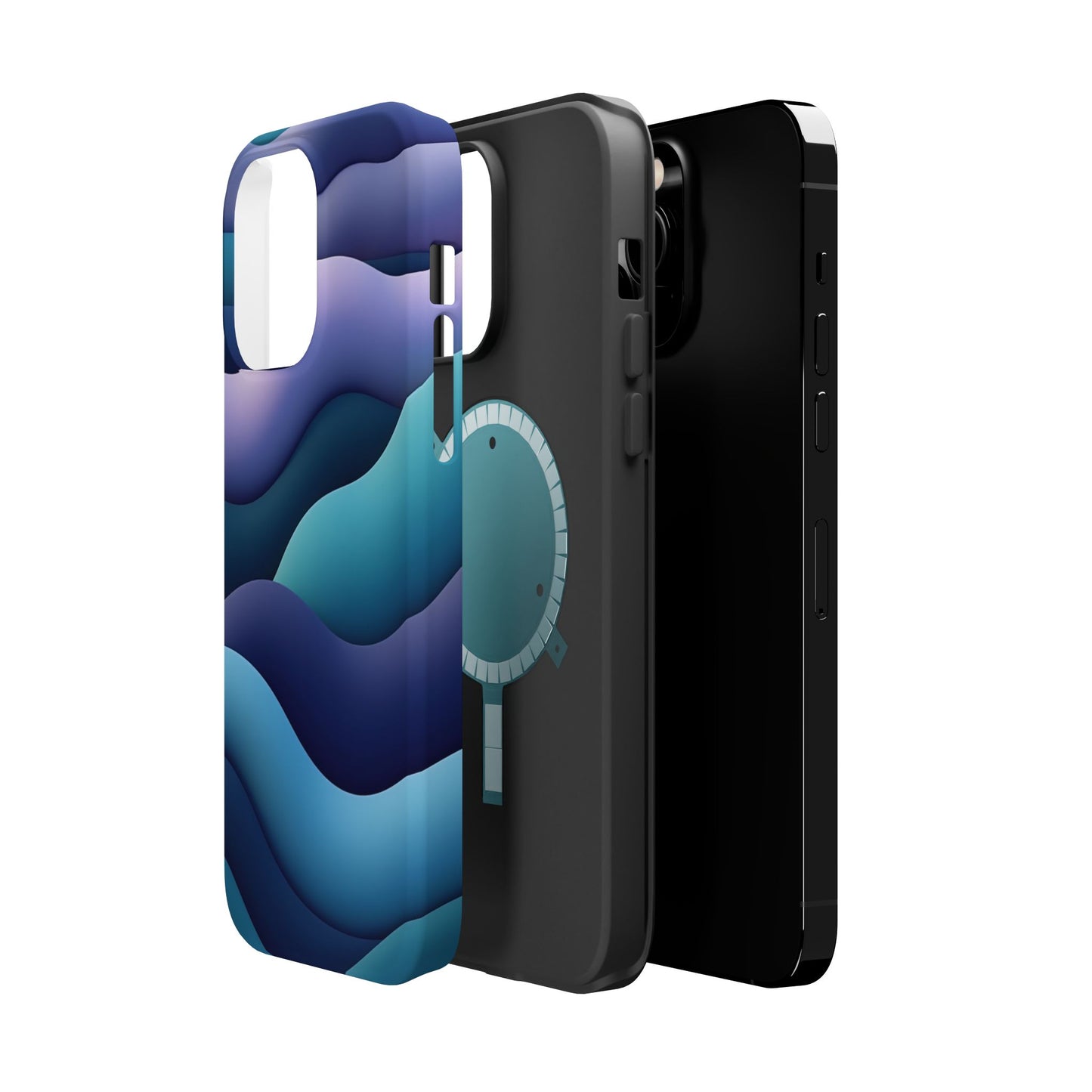 Blue Wave Phone Case - Aesthetic iPhone Case, Calming Gift Idea, Minimalist Summer Accessory