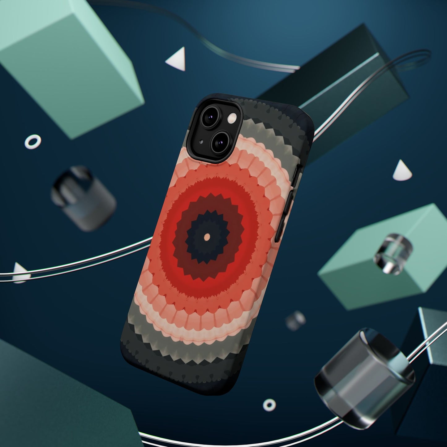 Abstract Phone Case - Geometric iPhone Case, Modern Art Gift Idea, Unique Pattern Design