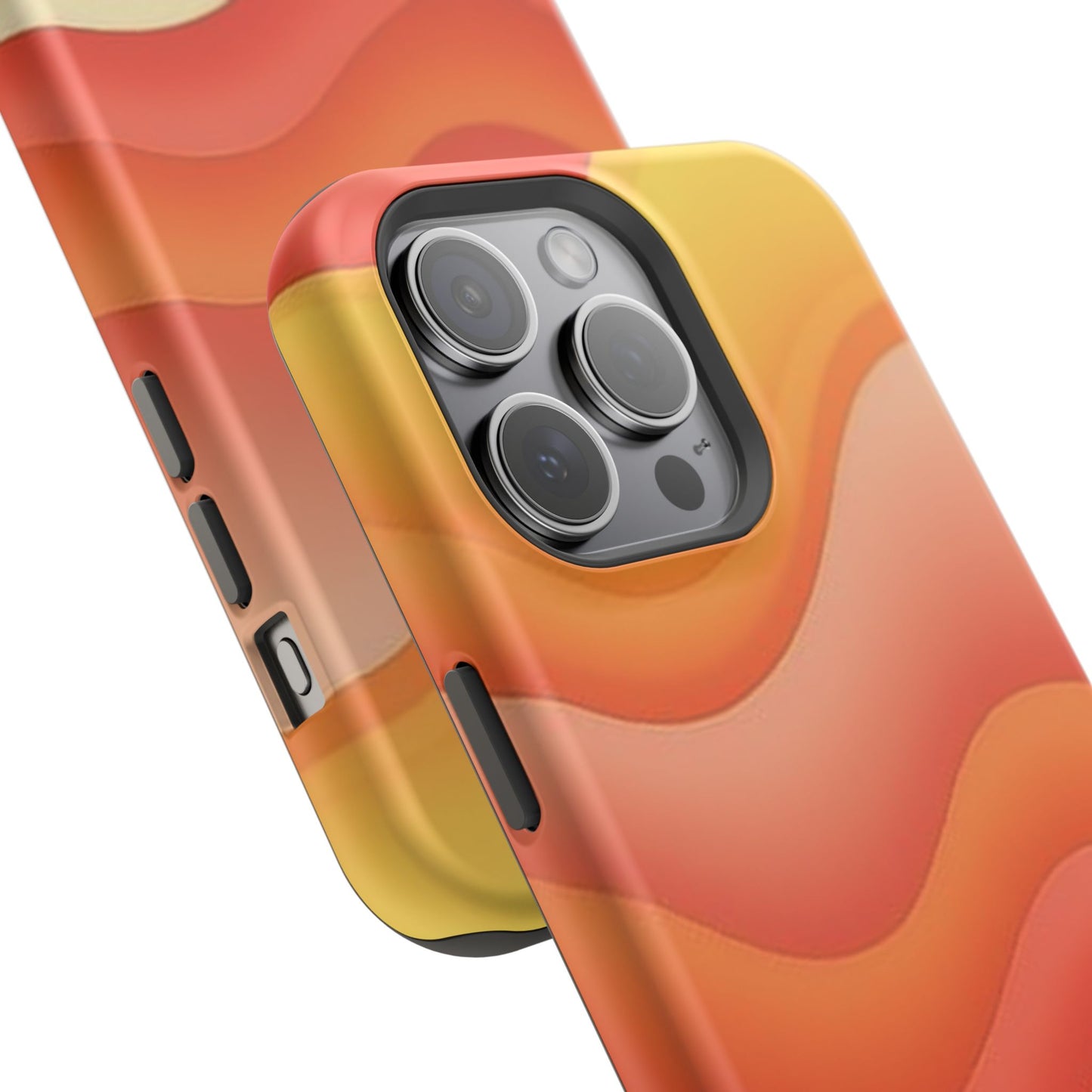 Sunset Waves Phone Case - Aesthetic Orange & Yellow Gift | Retro Summer Vibes Cases