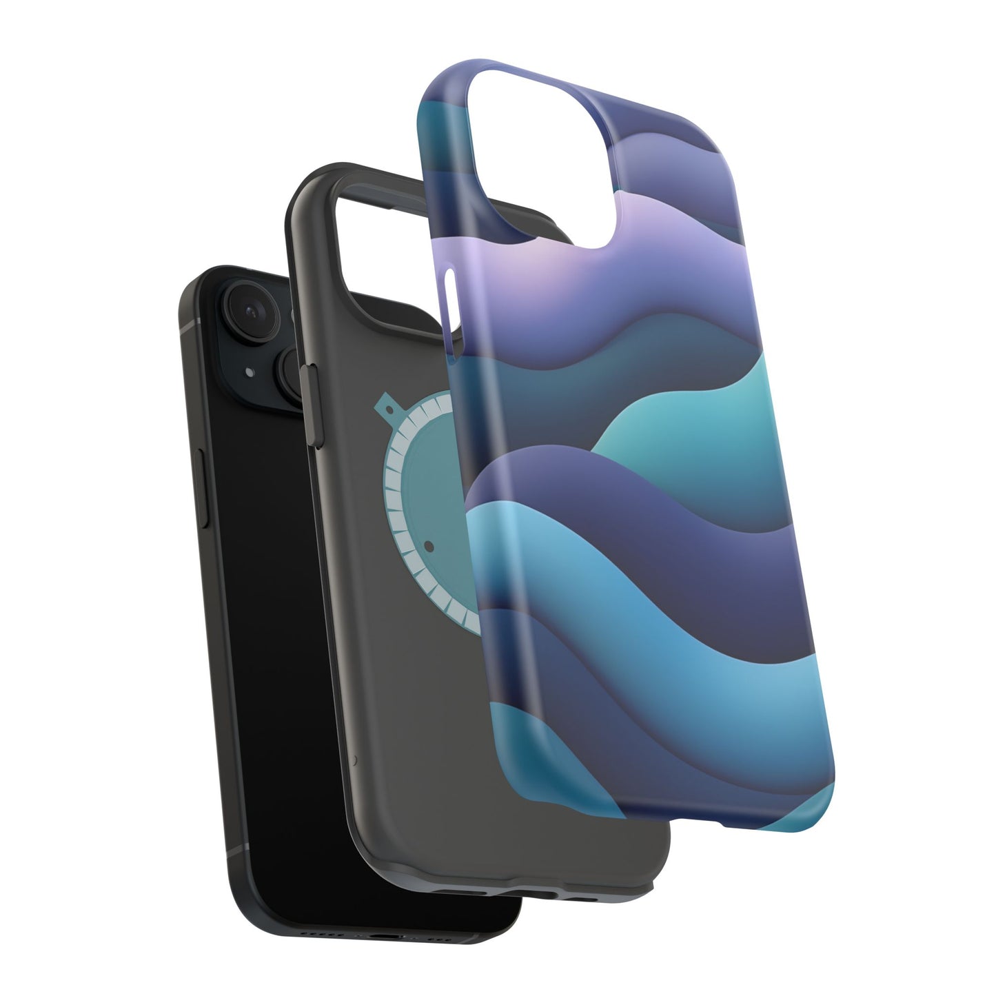 Blue Wave Phone Case - Aesthetic iPhone Case, Calming Gift Idea, Minimalist Summer Accessory