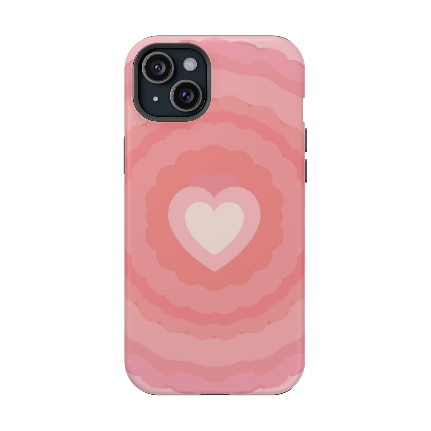 Heart Ripple iPhone Case - Cute Pink Aesthetic - Kawaii Gift for Her