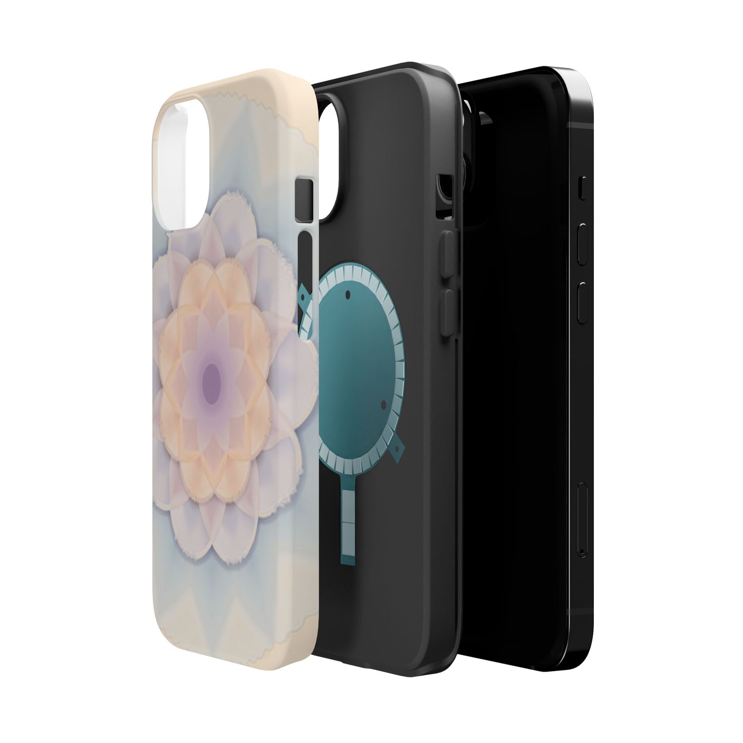 Pastel Mandala Phone Case - Aesthetic iPhone Case, Floral Gift Idea, Spiritual Zen Design