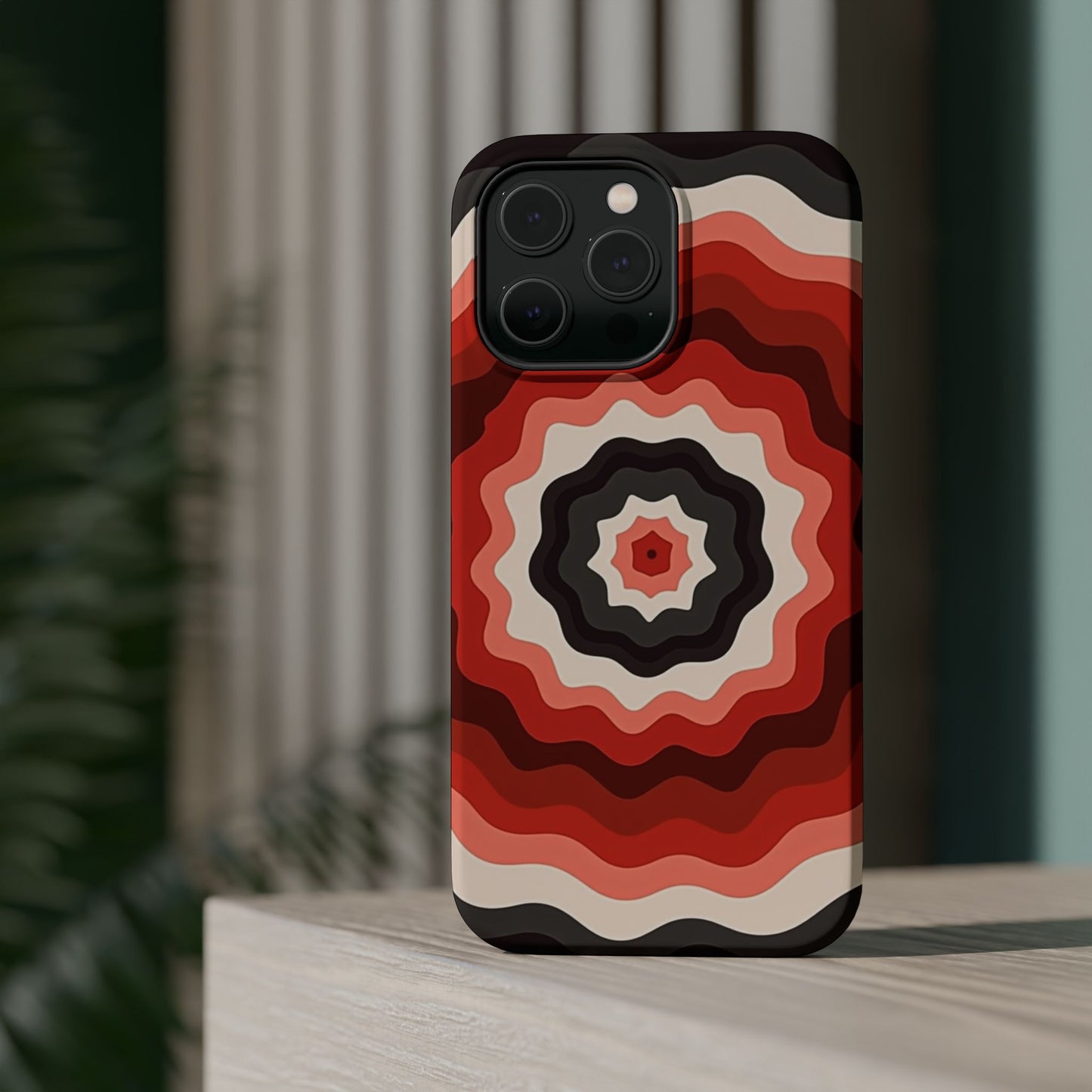 70s Wave Phone Case - Aesthetic iPhone Case, Vintage Gift Idea, Trendy Summer Accessory