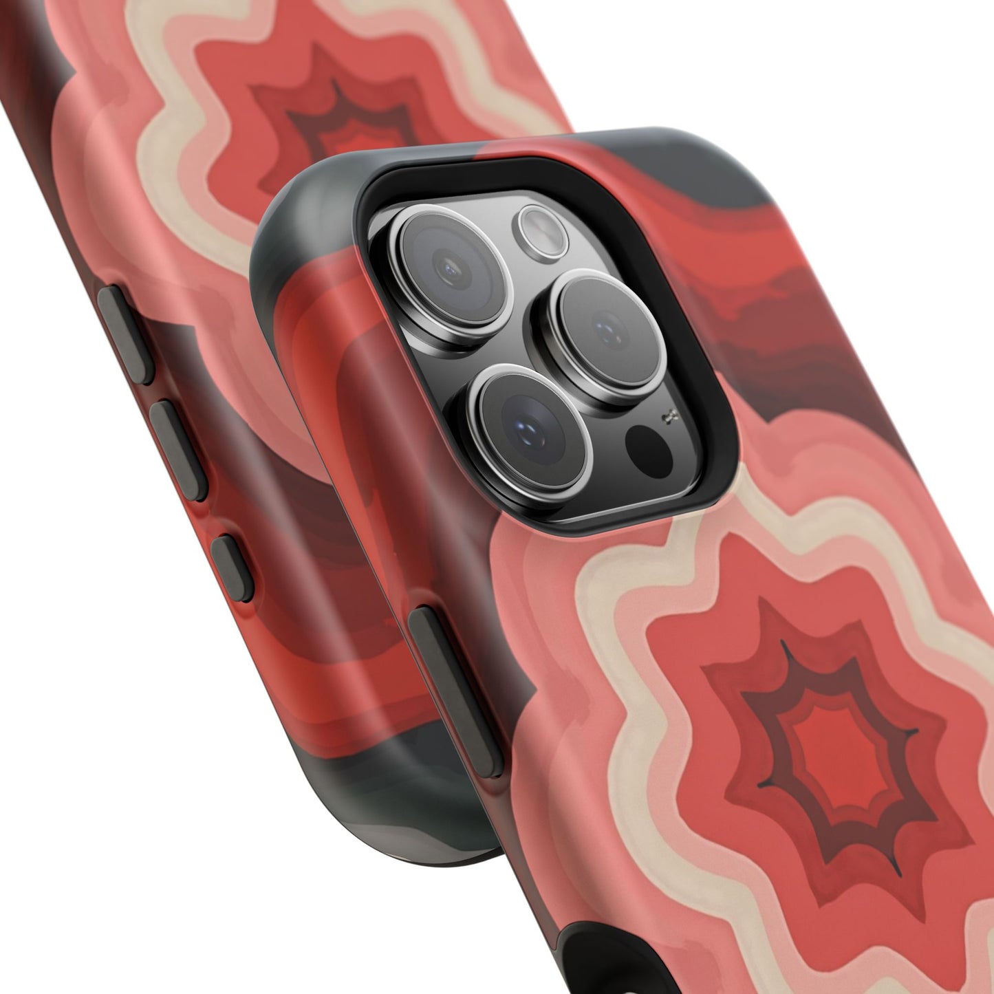 Retro Flower Phone Case - Aesthetic iPhone Case, 70s Inspired Gift, Groovy Pattern Design