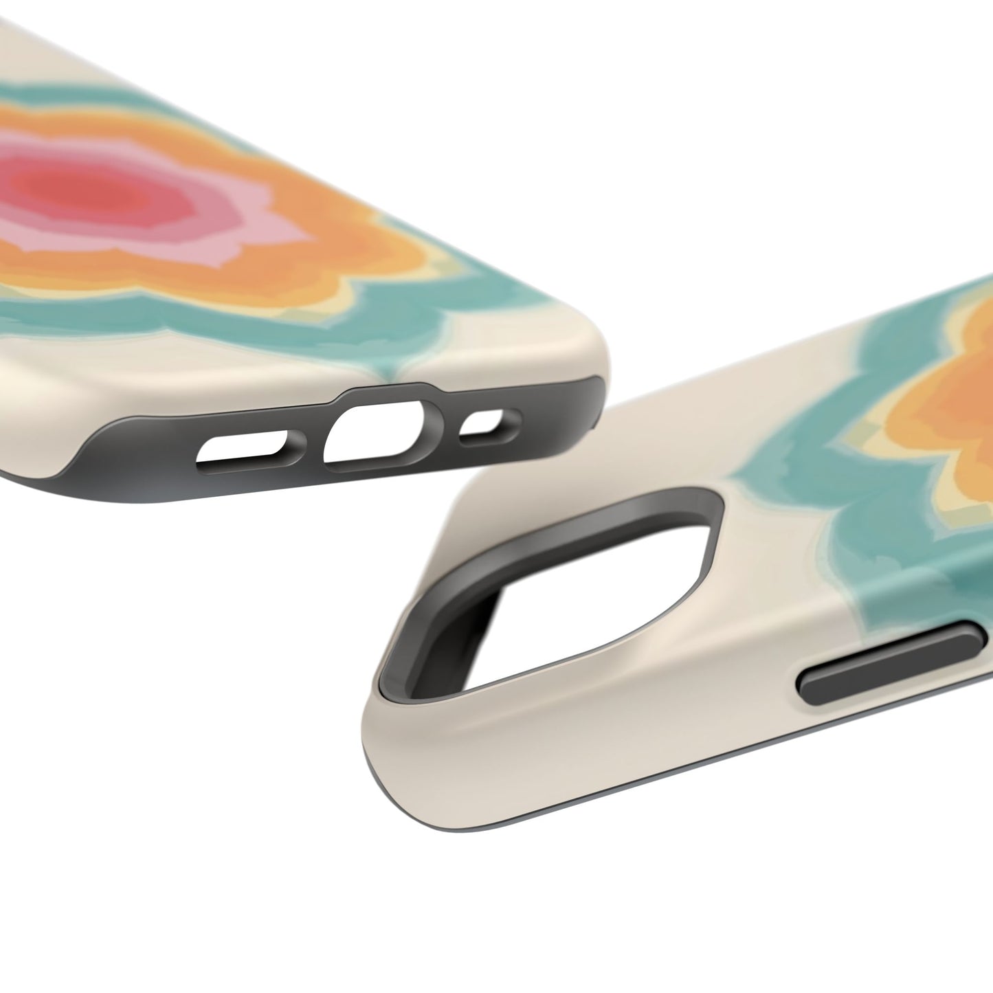 Floral Bloom iPhone Case - Retro Flower Power Design, Aesthetic Gift Idea