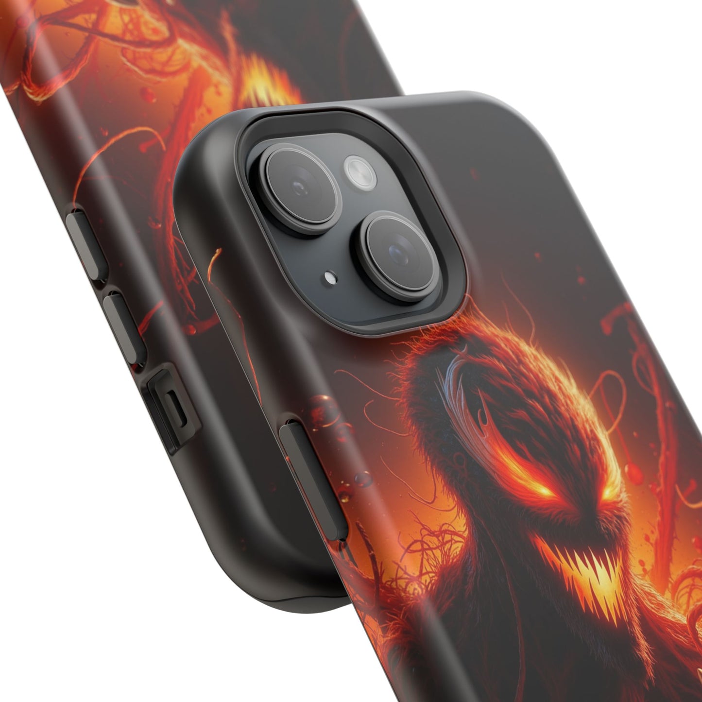 Fiery Alien Phone Case - Aesthetic iPhone Case | Sci-Fi Art Design | Gifts for Him | Unique Phone Accessories