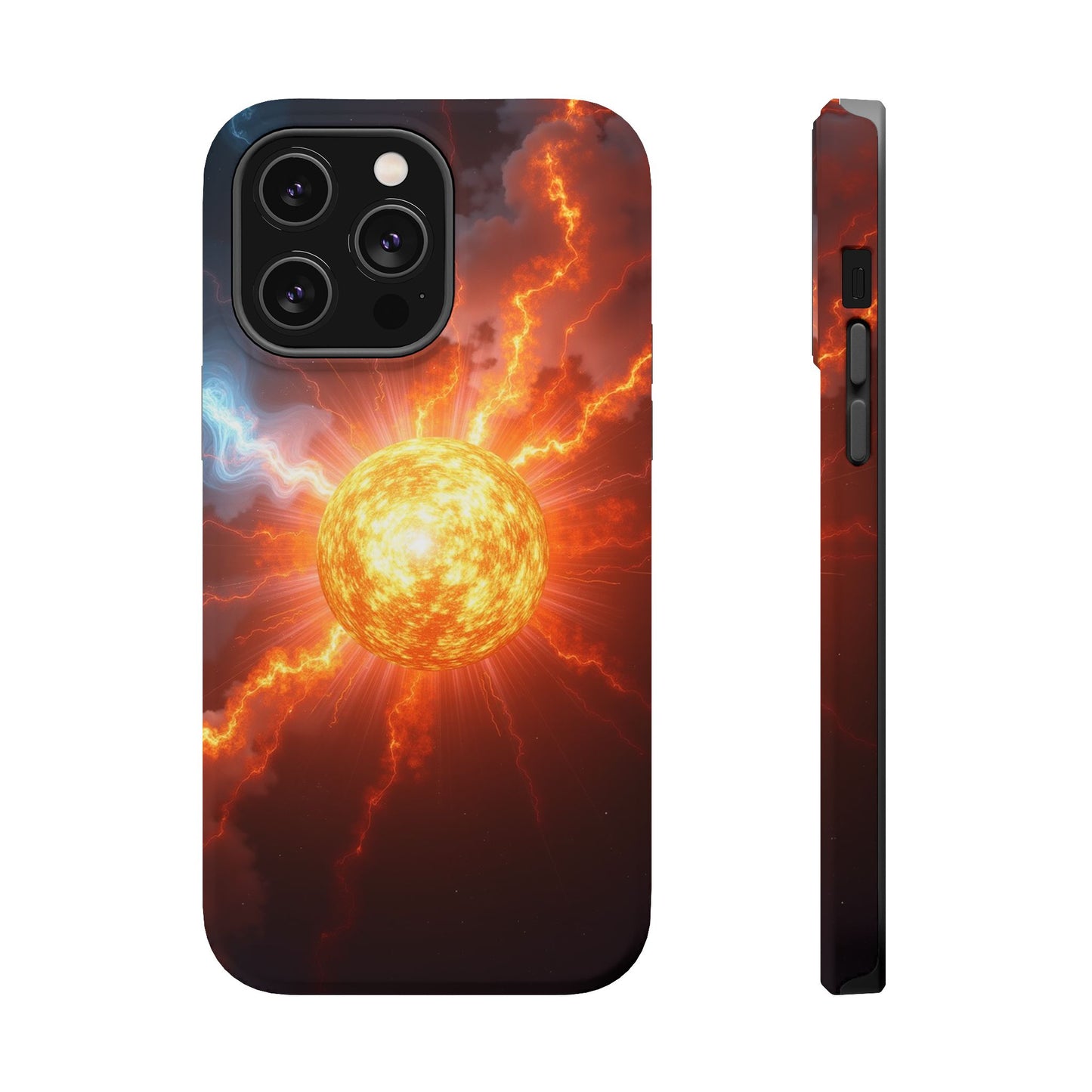 Solar Flare iPhone Case - Fiery Sunburst Space Design - Astronomy Gift Idea
