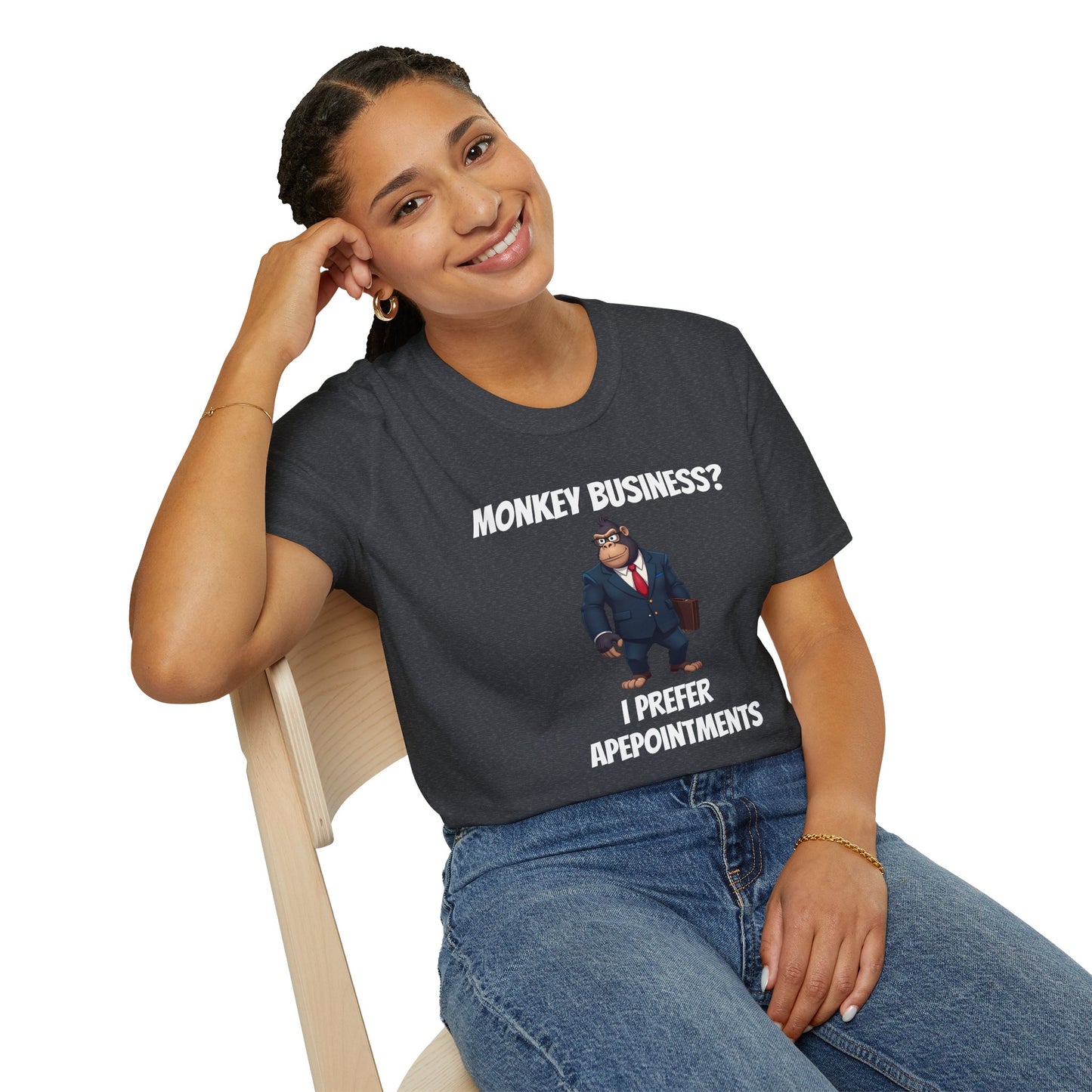 Apeointments Only β Funny Business Gorilla T-Shirt