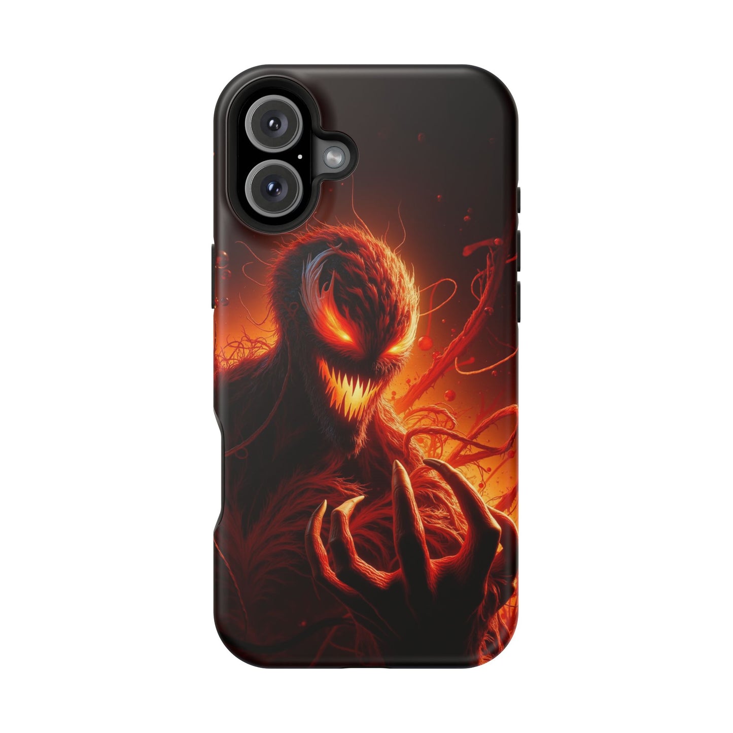 Fiery Alien Phone Case - Aesthetic iPhone Case | Sci-Fi Art Design | Gifts for Him | Unique Phone Accessories