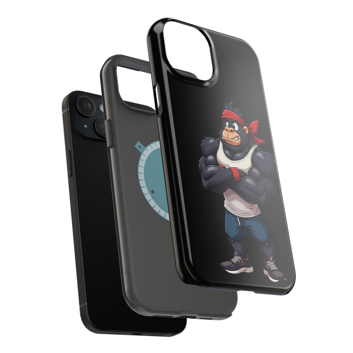Red Band Gym Gorilla Phone Case β Fierce Style Meets Tough Protection