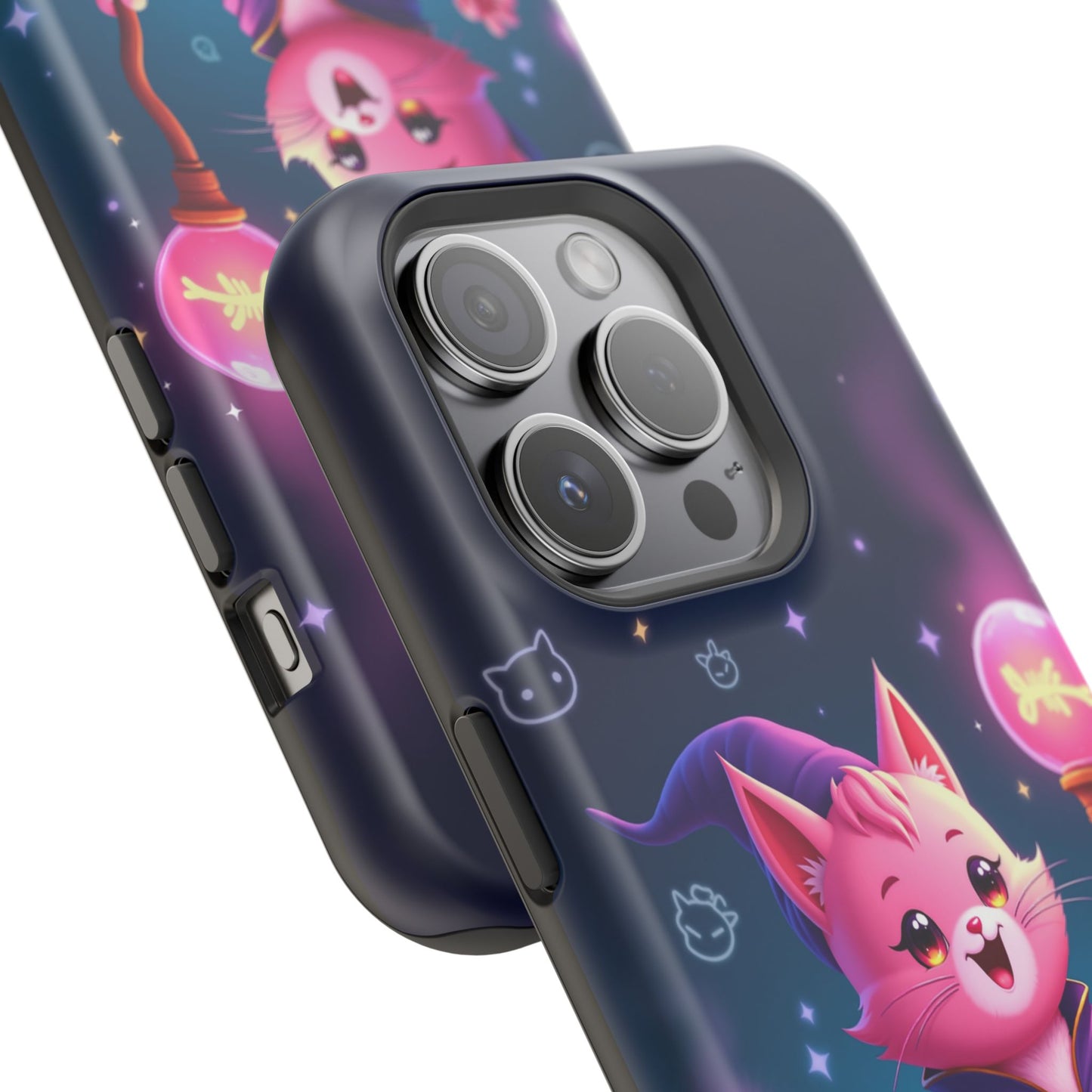 Magical Cat Sorcerer iPhone Case - Cute Fantasy Gift for Cat Lovers