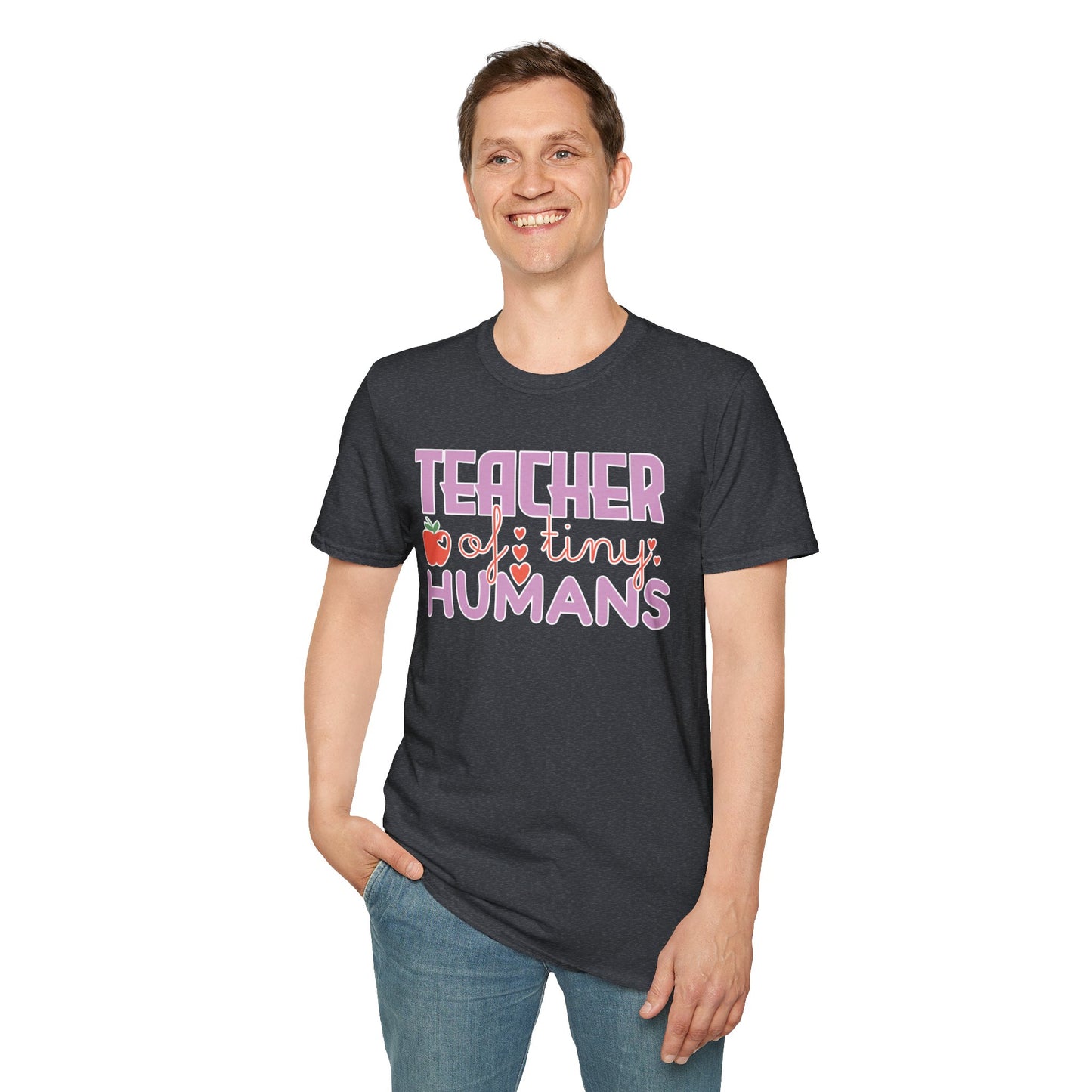 Teacher Appreciation Gift - “Teacher of Tiny Humans” Cute Tee, Preschool Teacher Shirt, Kindergarten Educator Gift