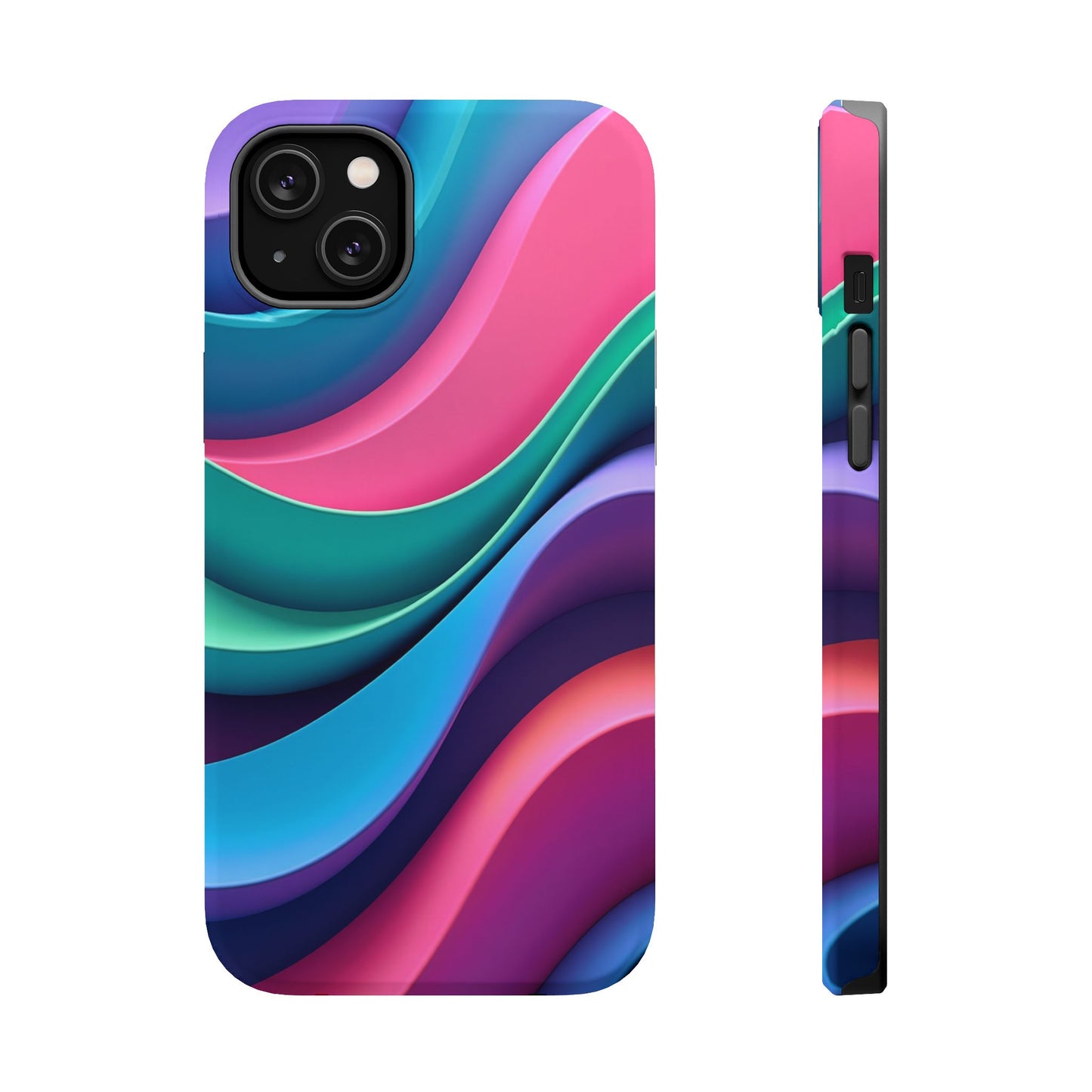 Aesthetic Wave Phone Case - Colorful iPhone Case, Ocean Gift Idea, Trendy Summer Accessory