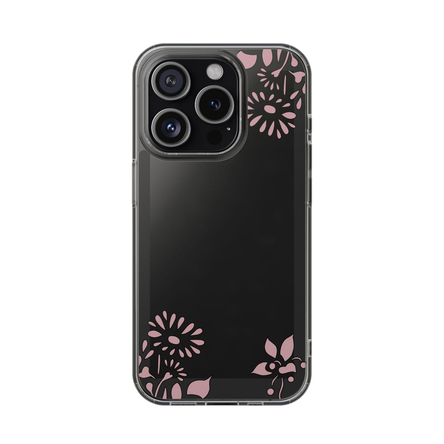 Elegant Floral Clear Phone Case β Minimalist Chic Protection