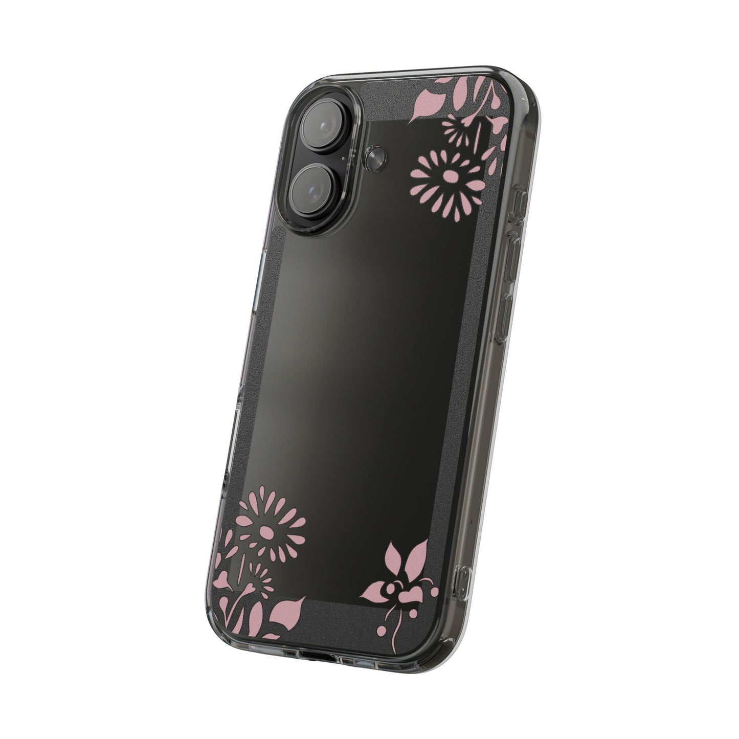 Elegant Floral Clear Phone Case β Minimalist Chic Protection