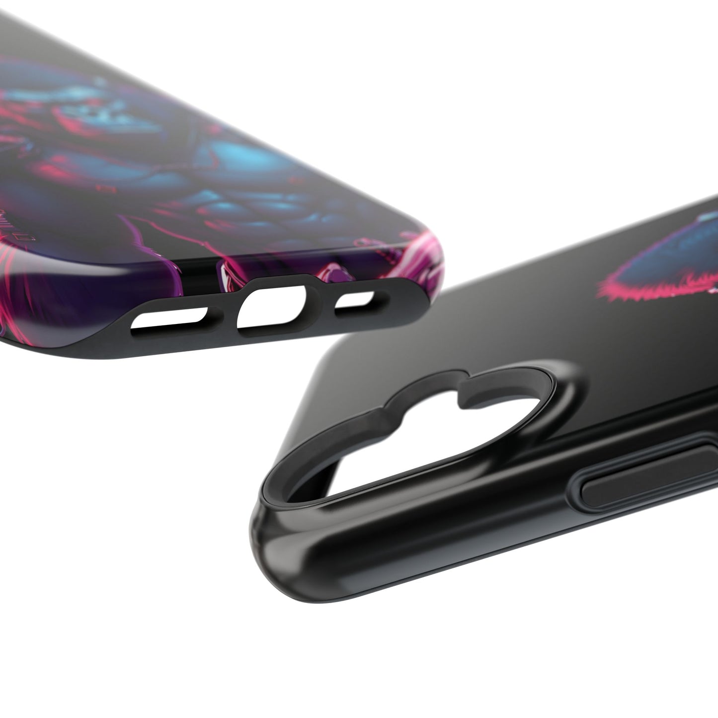 Cyber Primal Phone Case – Neon Power, Gorilla Strength