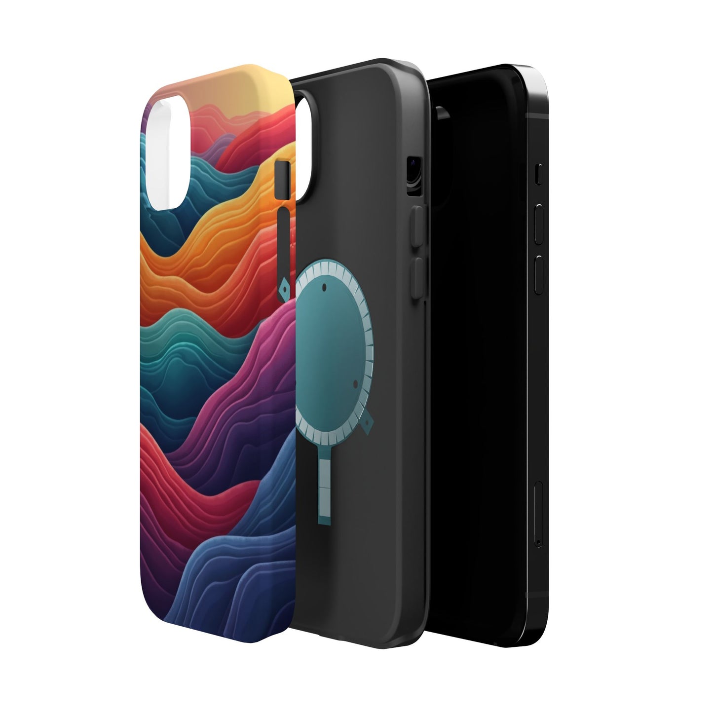 Abstract Wave Phone Case - Aesthetic iPhone Case, Pastel Gift Idea, Trendy Summer Accessory