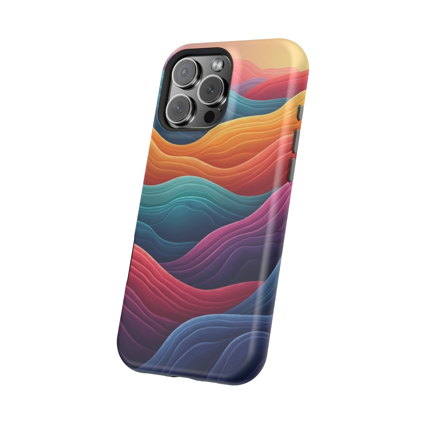 Abstract Wave Phone Case - Aesthetic iPhone Case, Pastel Gift Idea, Trendy Summer Accessory
