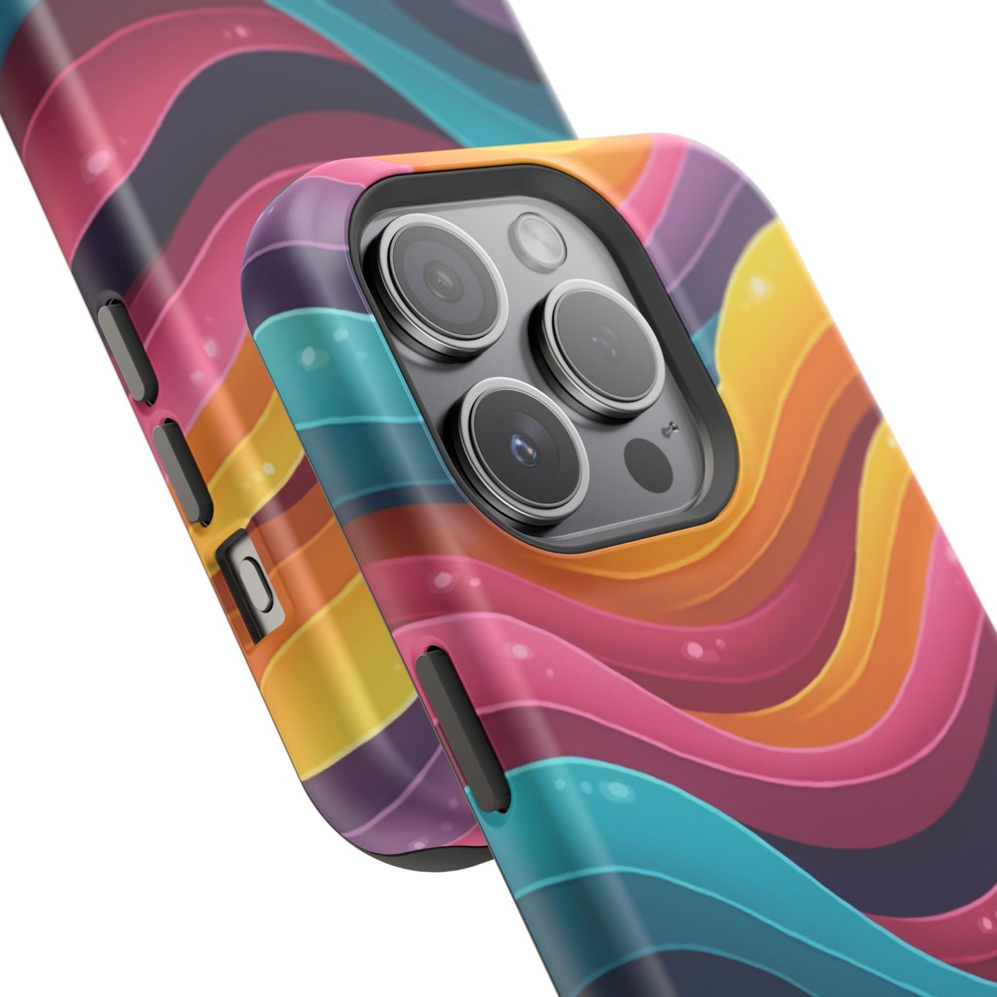 Colorful Wave Phone Case - Aesthetic iPhone Case, Bright Gift Idea, Trendy Summer Accessory
