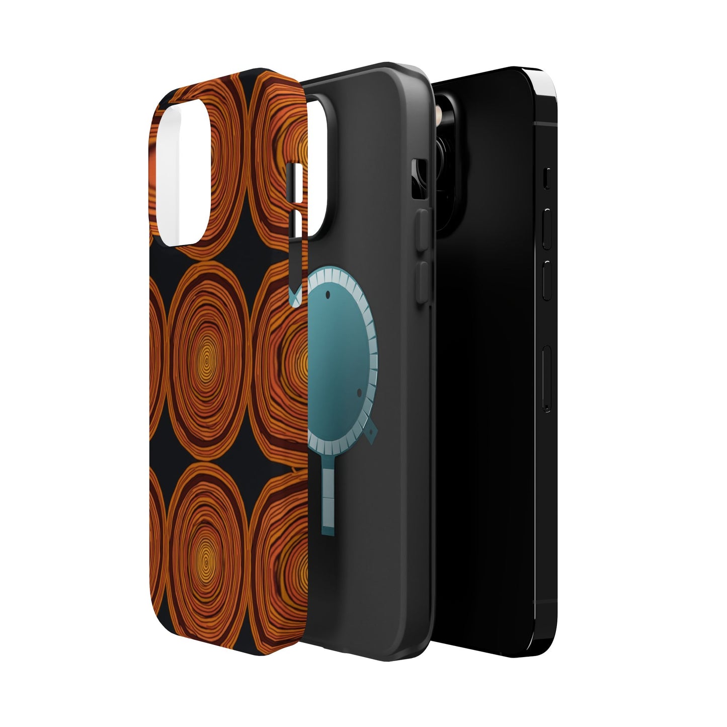 Rustic Swirl iPhone Case - Boho Wood Grain Pattern - Aesthetic Phone Accessories