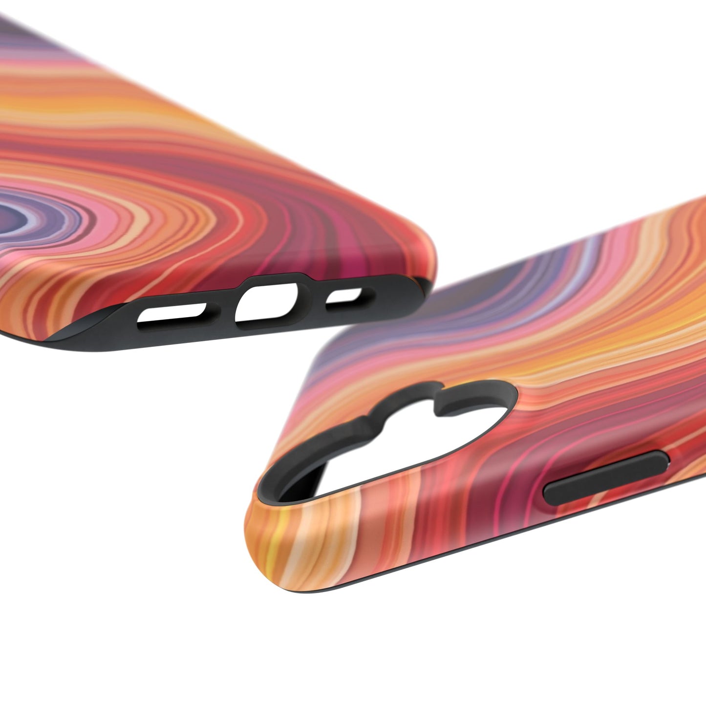 Lava Flow iPhone Case - Abstract Swirl Design, Trendy Aesthetic Gift Idea