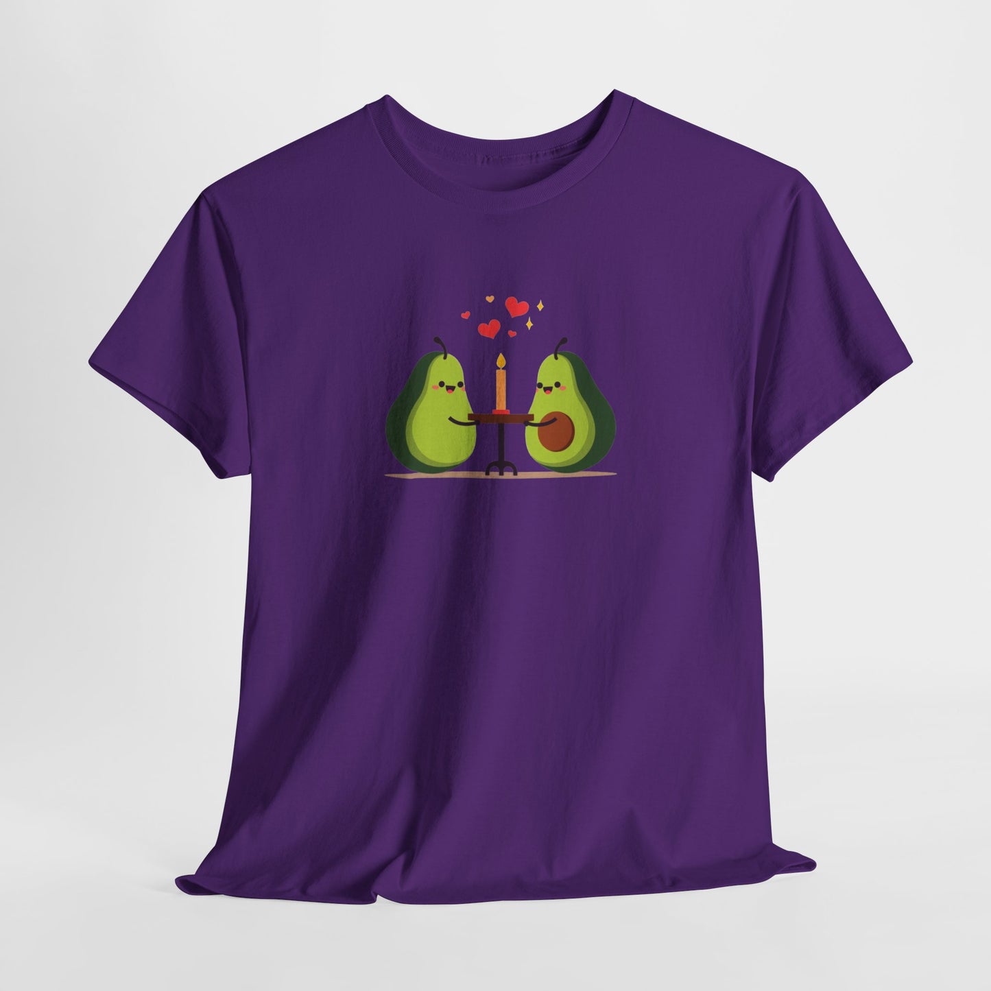 Cute Avocado Couple T-Shirt – “Avocuddles Date Night” – Funny Romantic Tee for Foodie Lovers & Veggie Fans