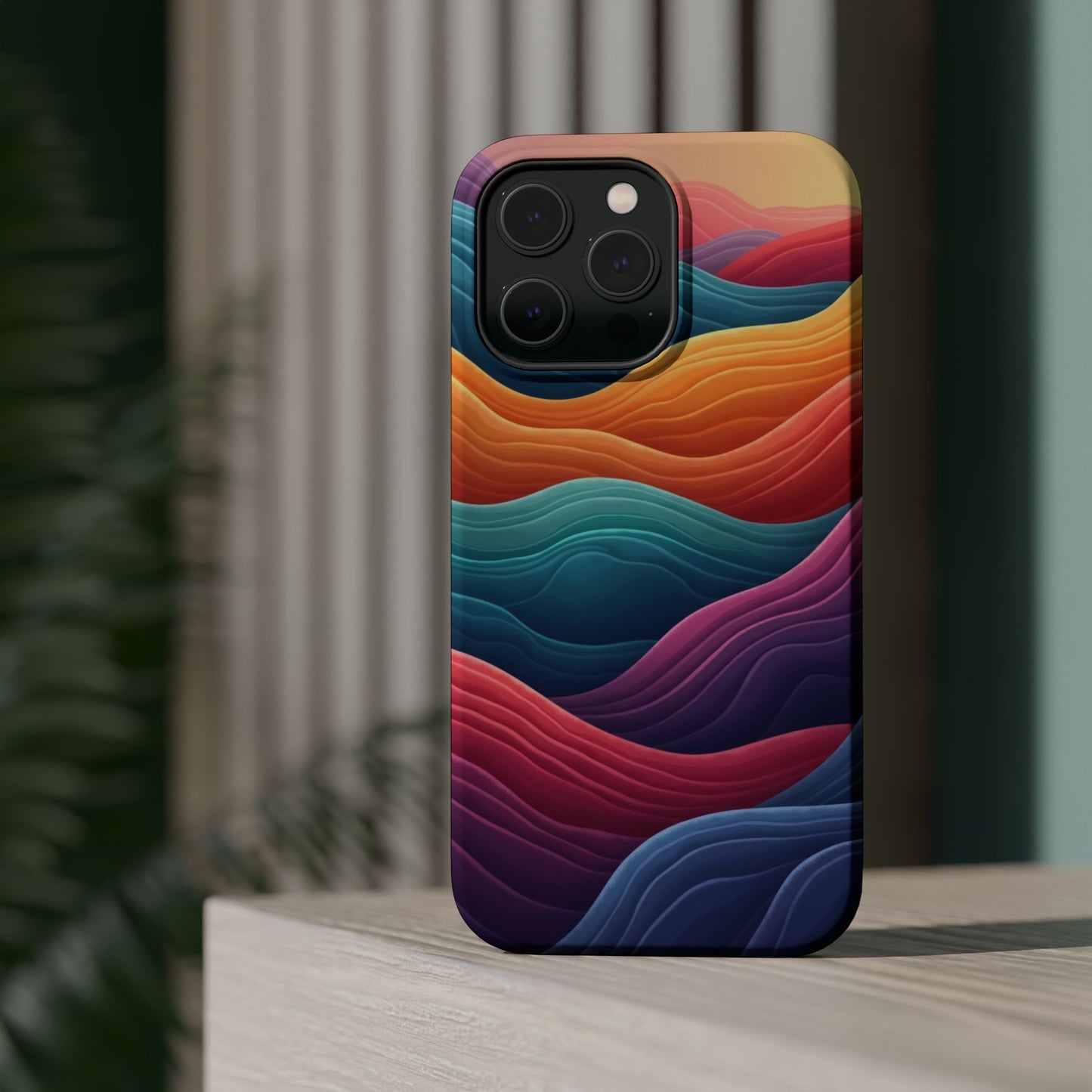 Abstract Wave Phone Case - Aesthetic iPhone Case, Pastel Gift Idea, Trendy Summer Accessory