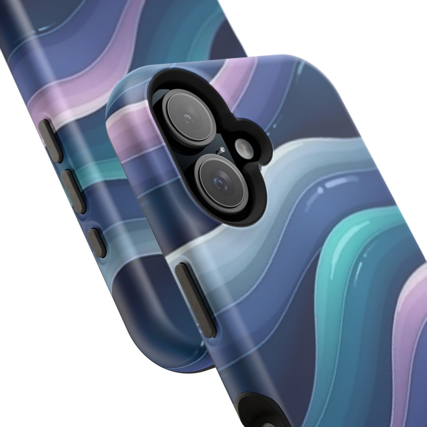 Blue Wave Phone Case - Aesthetic iPhone Case | Dark Moody Gradient Design | Gifts for Her | Unique Art Print
