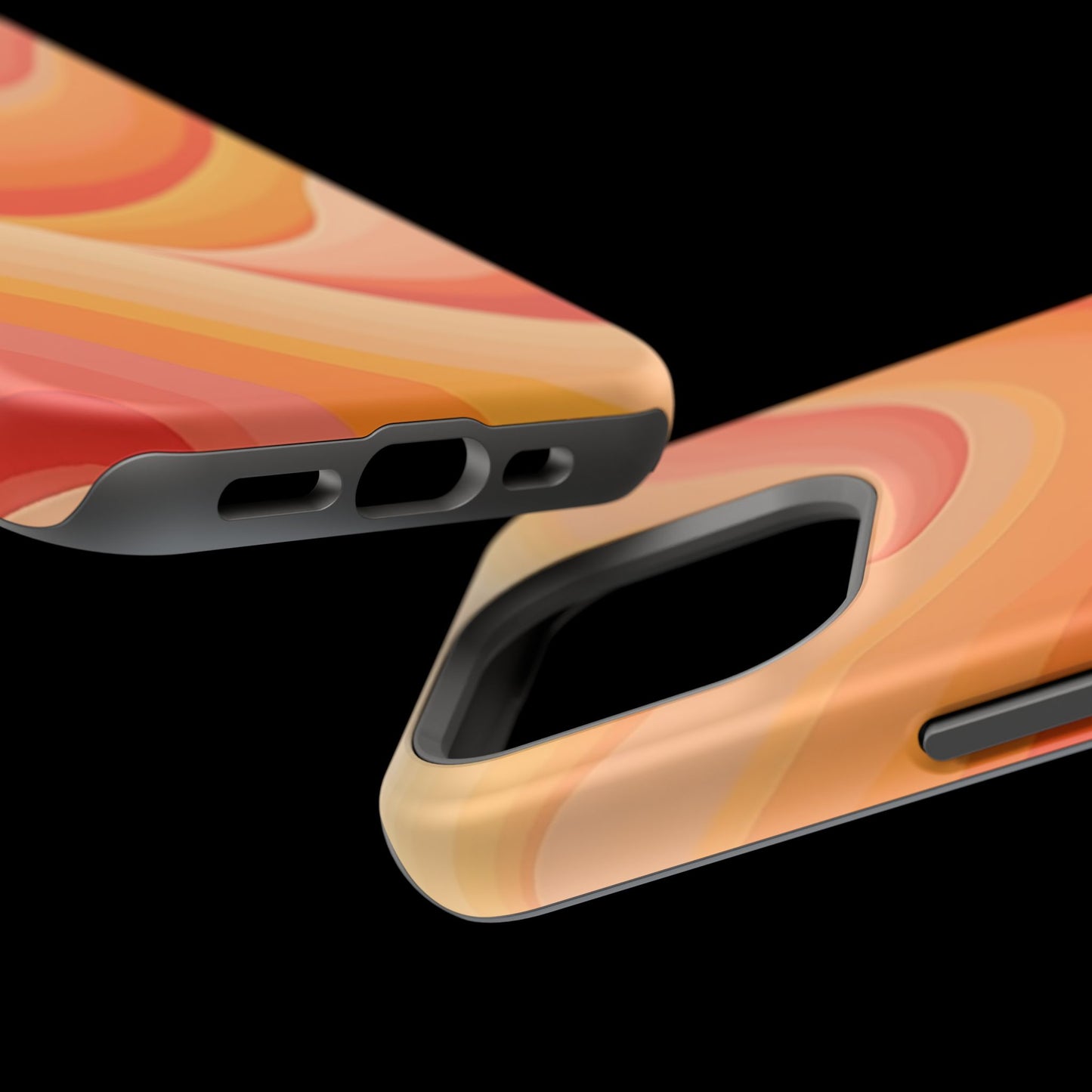 Retro Wave Phone Case - 70s Inspired Aesthetic | Orange Gradient iPhone Case | Gifts for Her | Vintage Style Sun Design