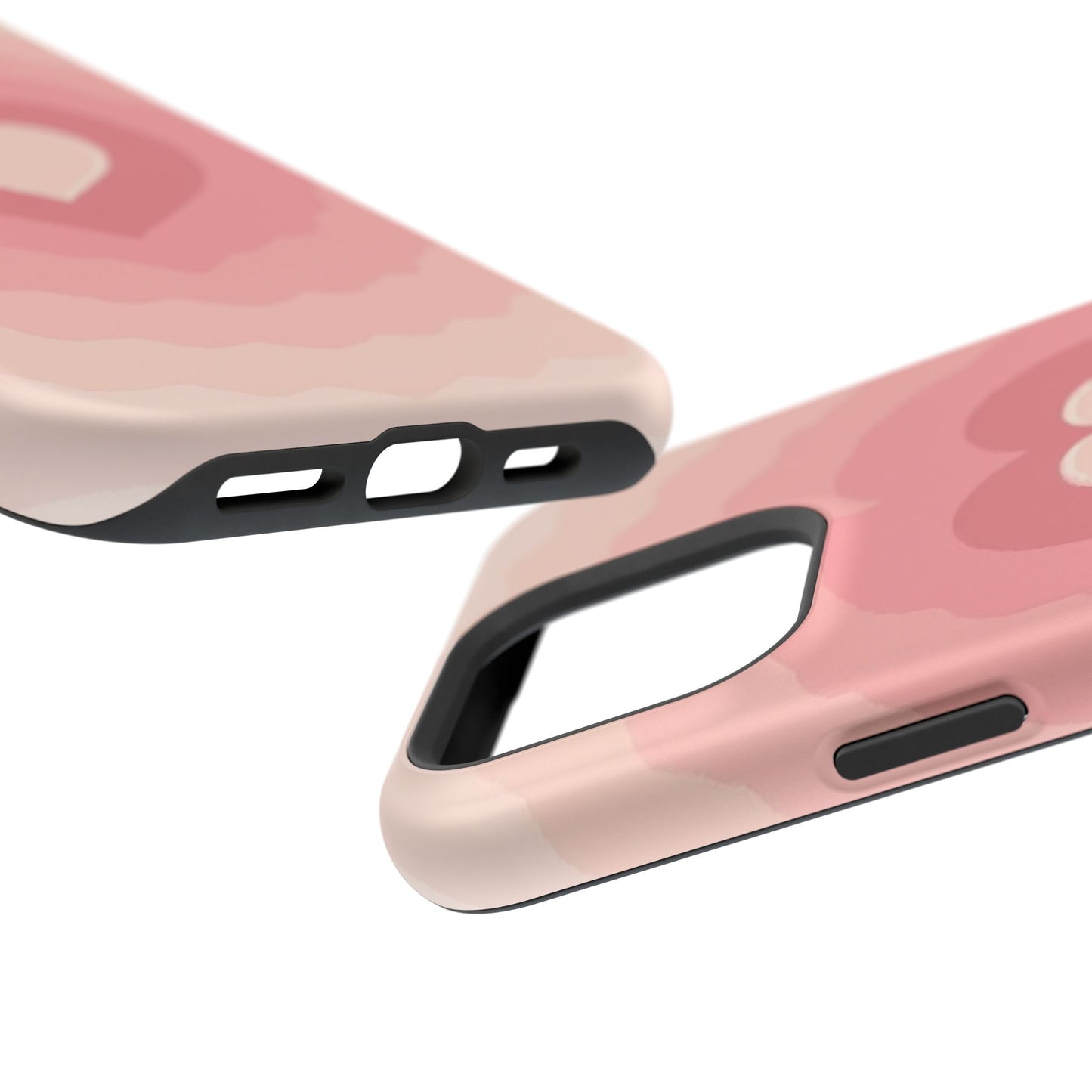 Pink Layered Heart iPhone Case - Cute Aesthetic Y2K Valentine's Gift