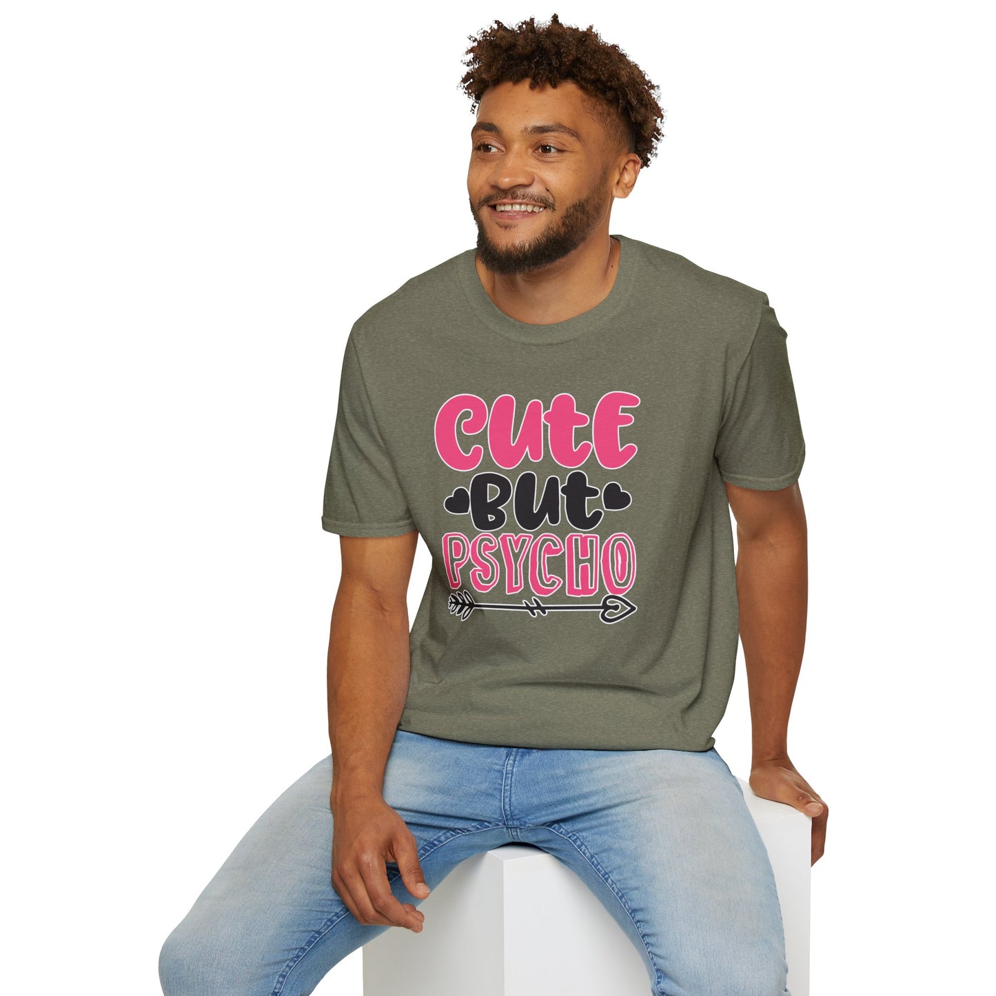 Funny Cute But Psycho Shirt - Sarcastic Tee, Women's Graphic Top, Gift Idea for Her, Quirky Statement Clothing