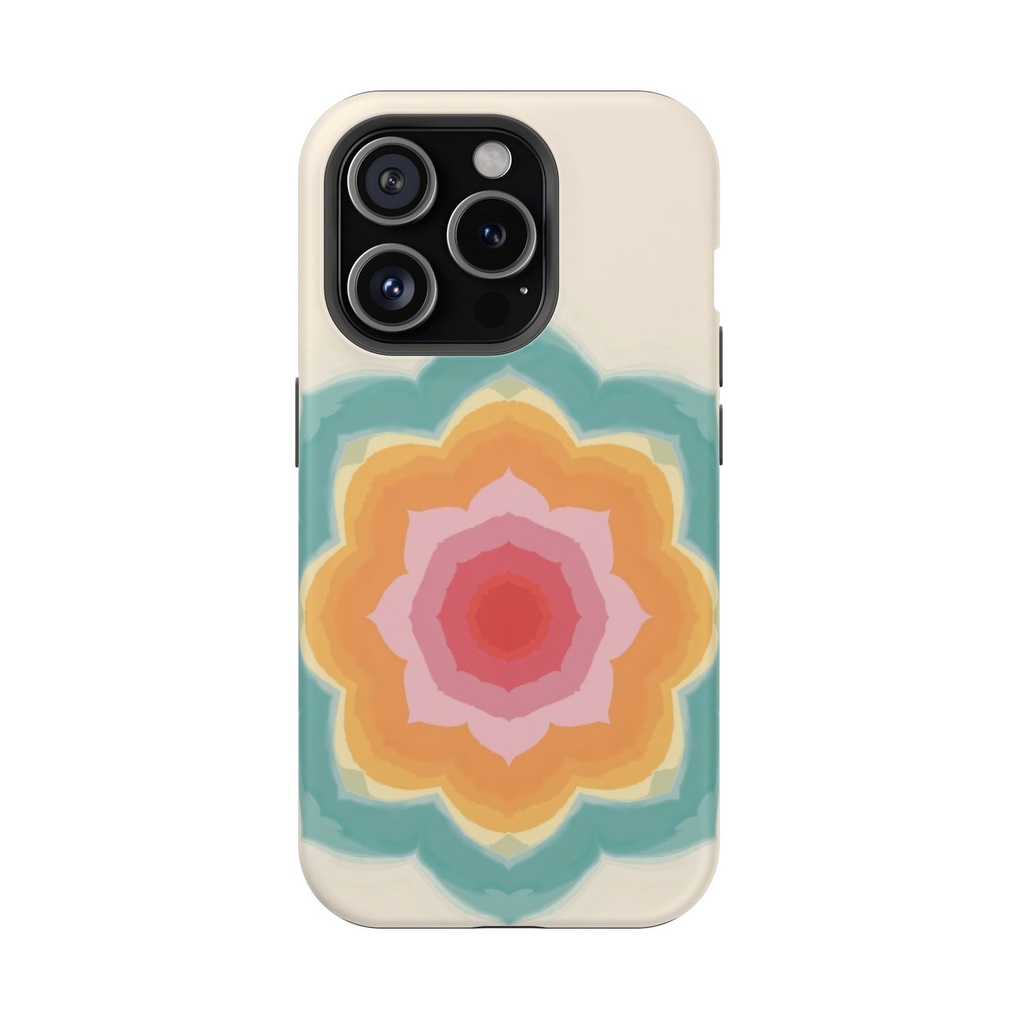 Floral Bloom iPhone Case - Retro Flower Power Design, Aesthetic Gift Idea