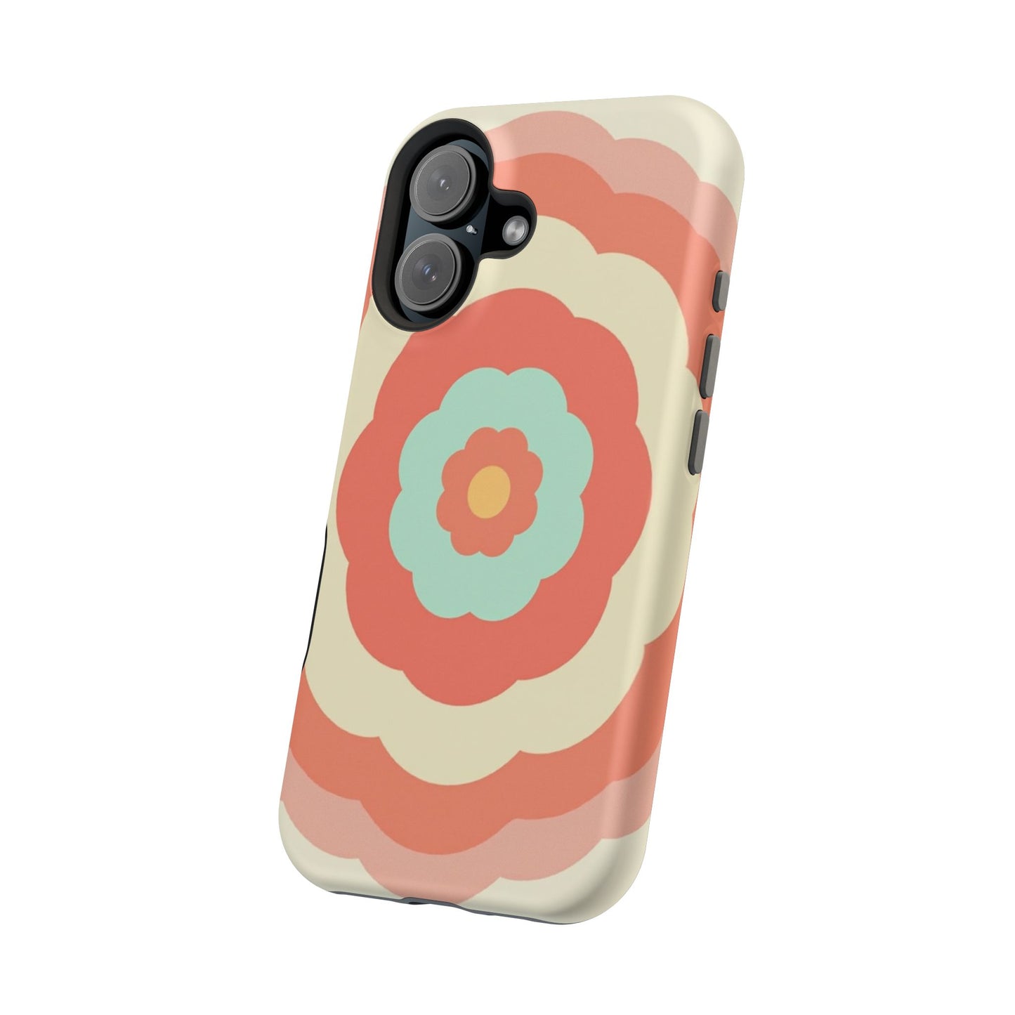 Cute Flower Phone Case - Pastel Aesthetic iPhone Case, Kawaii Gift Idea, Retro Floral Design