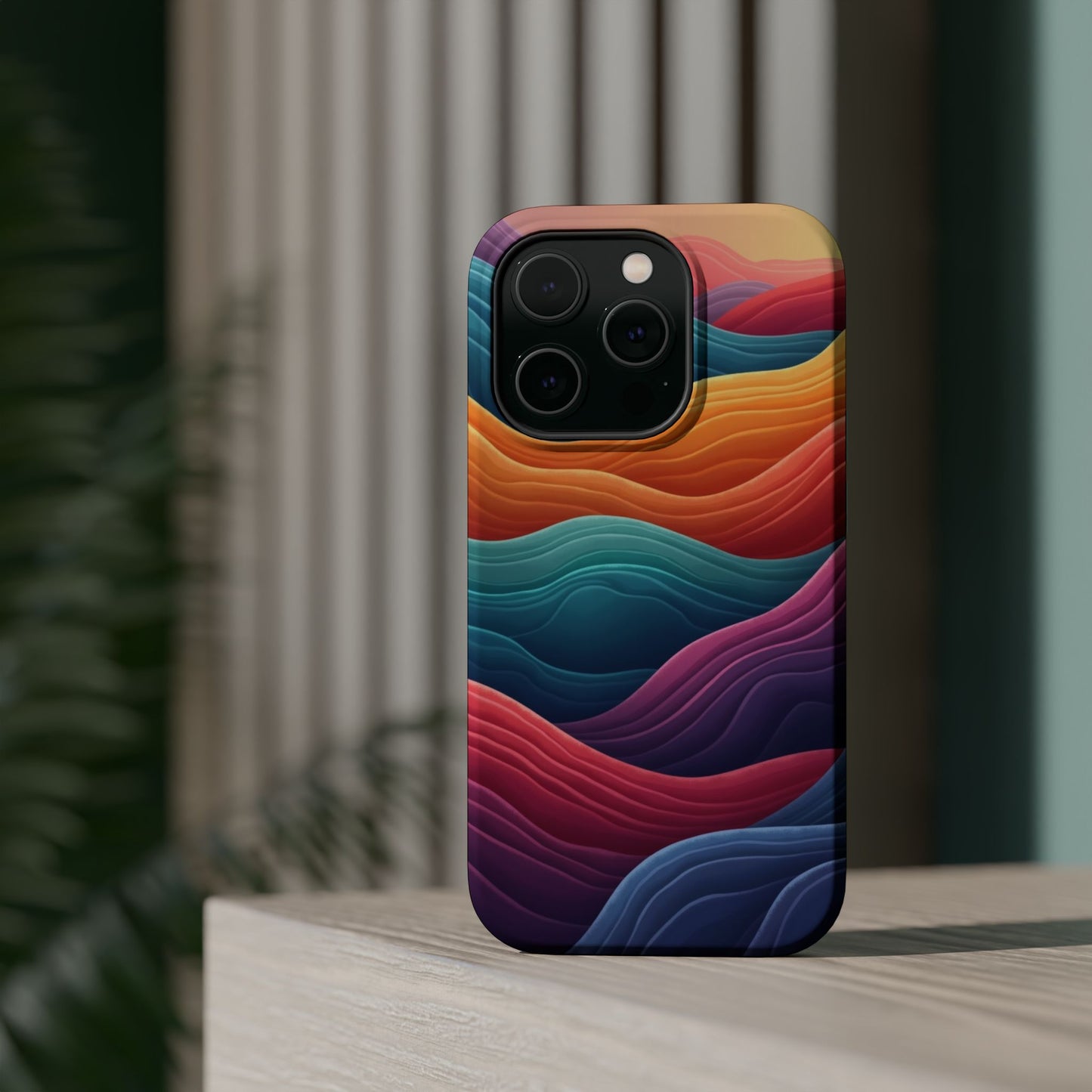 Abstract Wave Phone Case - Aesthetic iPhone Case, Pastel Gift Idea, Trendy Summer Accessory