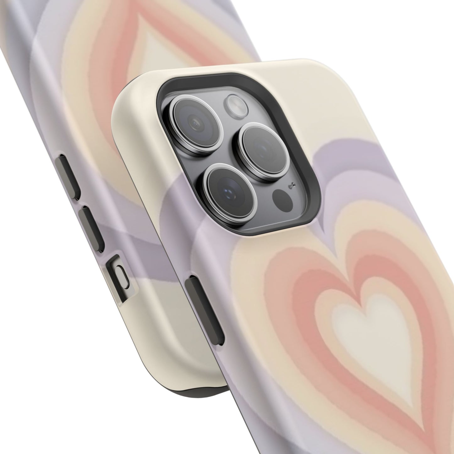 Radiant Heart iPhone Case - Pastel Layered Design - Cute Y2K Aesthetic Gift